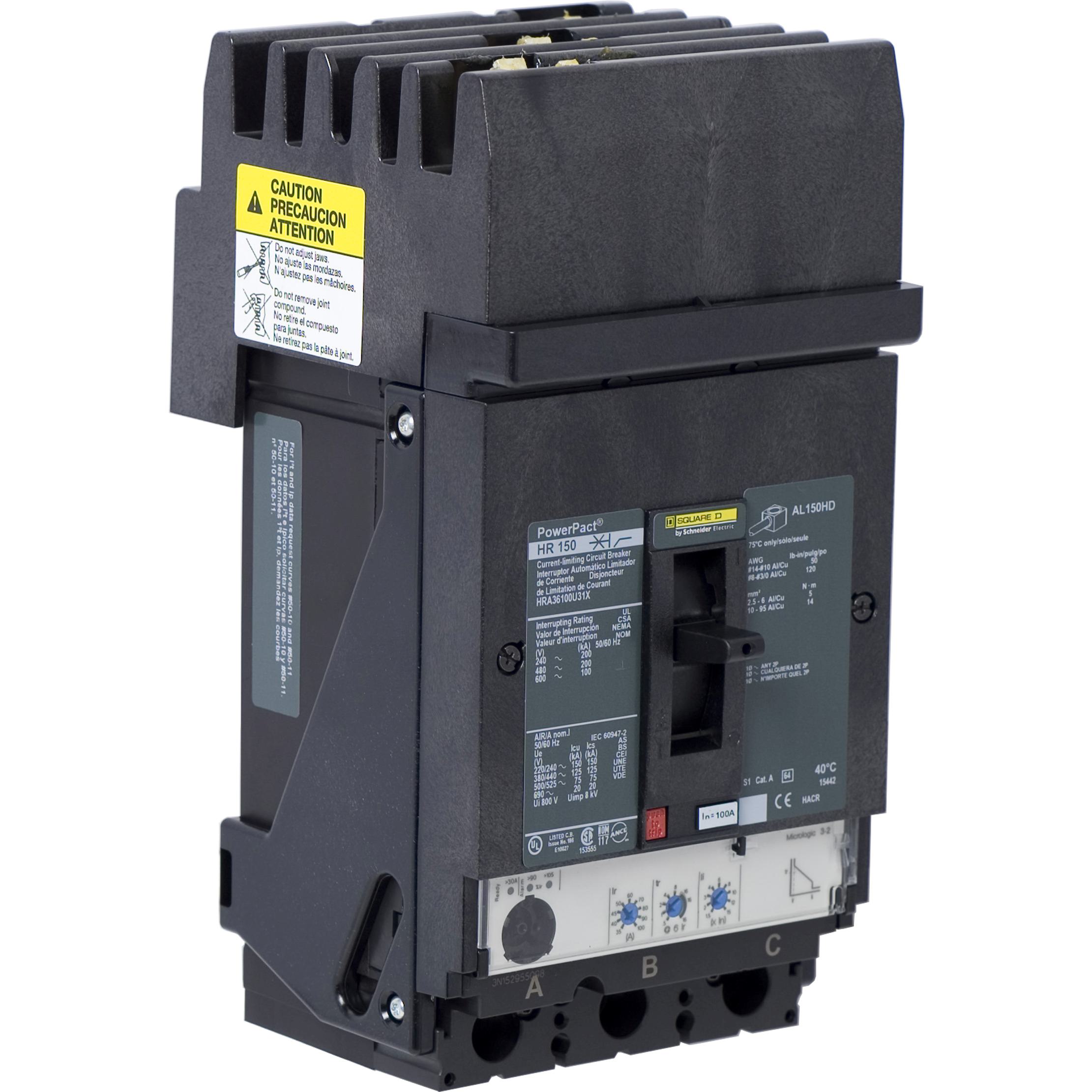 Square D™ HRA36100U31X Molded Case Circuit Breakers
