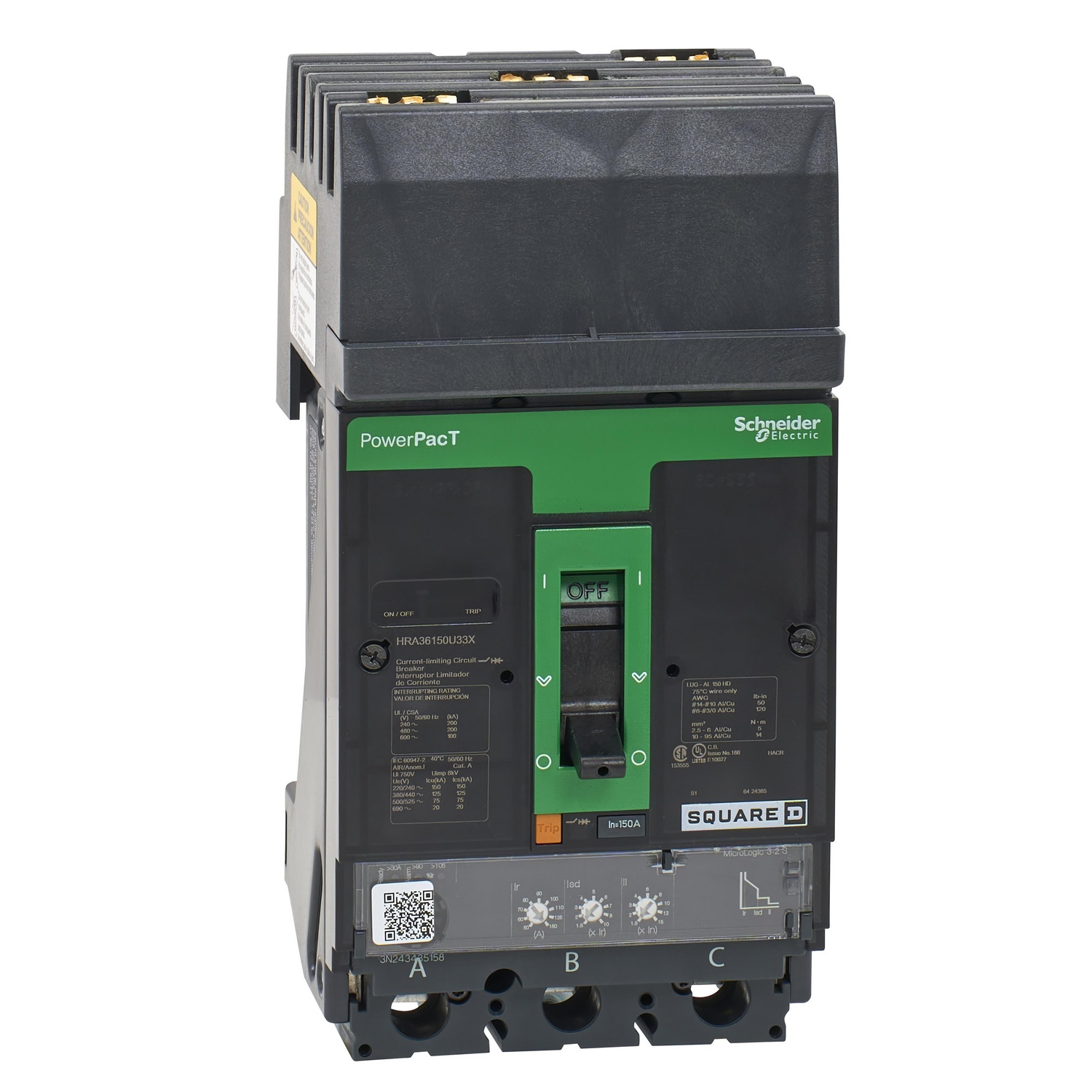 Square D™ HRA36150U33X Molded Case Circuit Breakers
