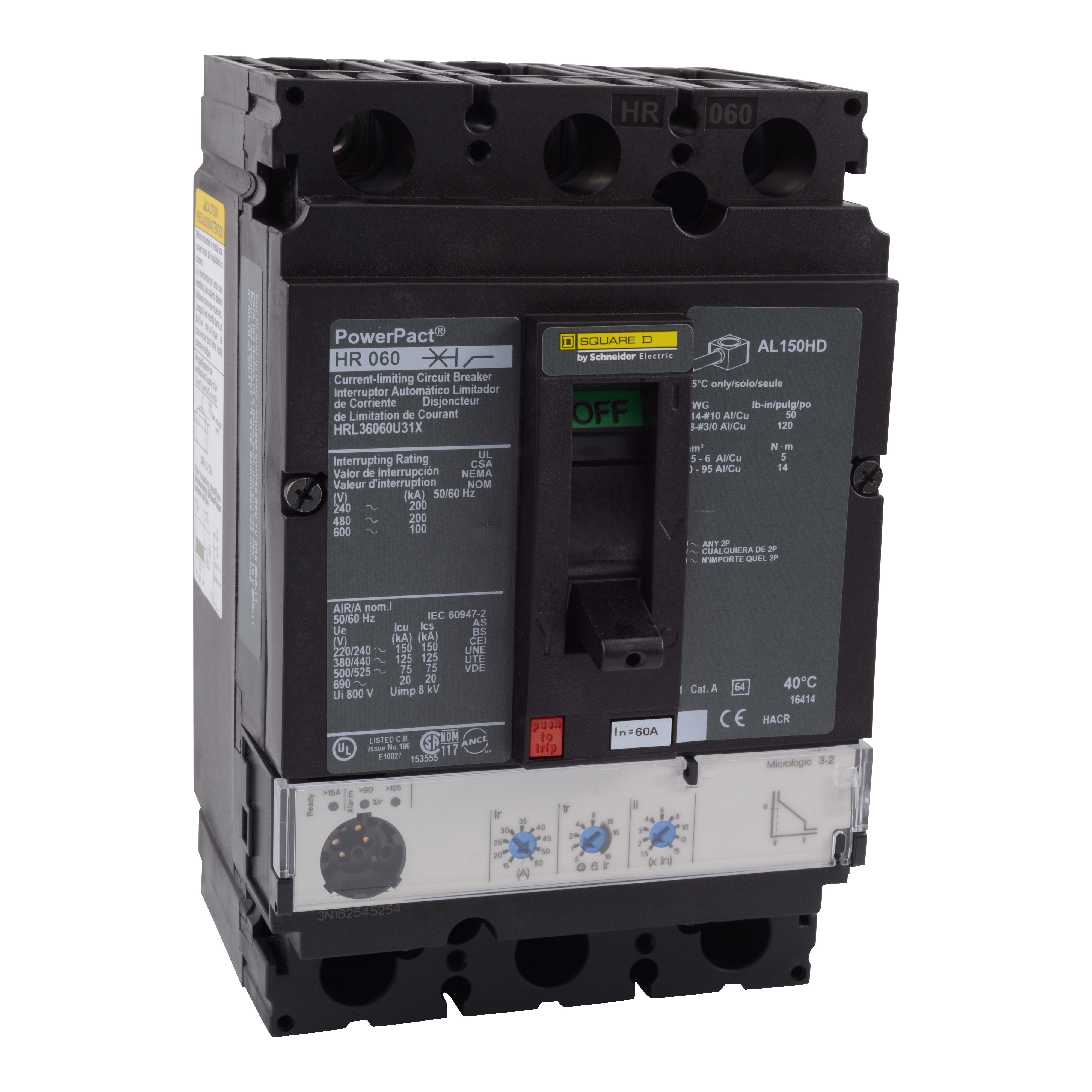 Square D™ HRL36060U31X Molded Case Circuit Breakers