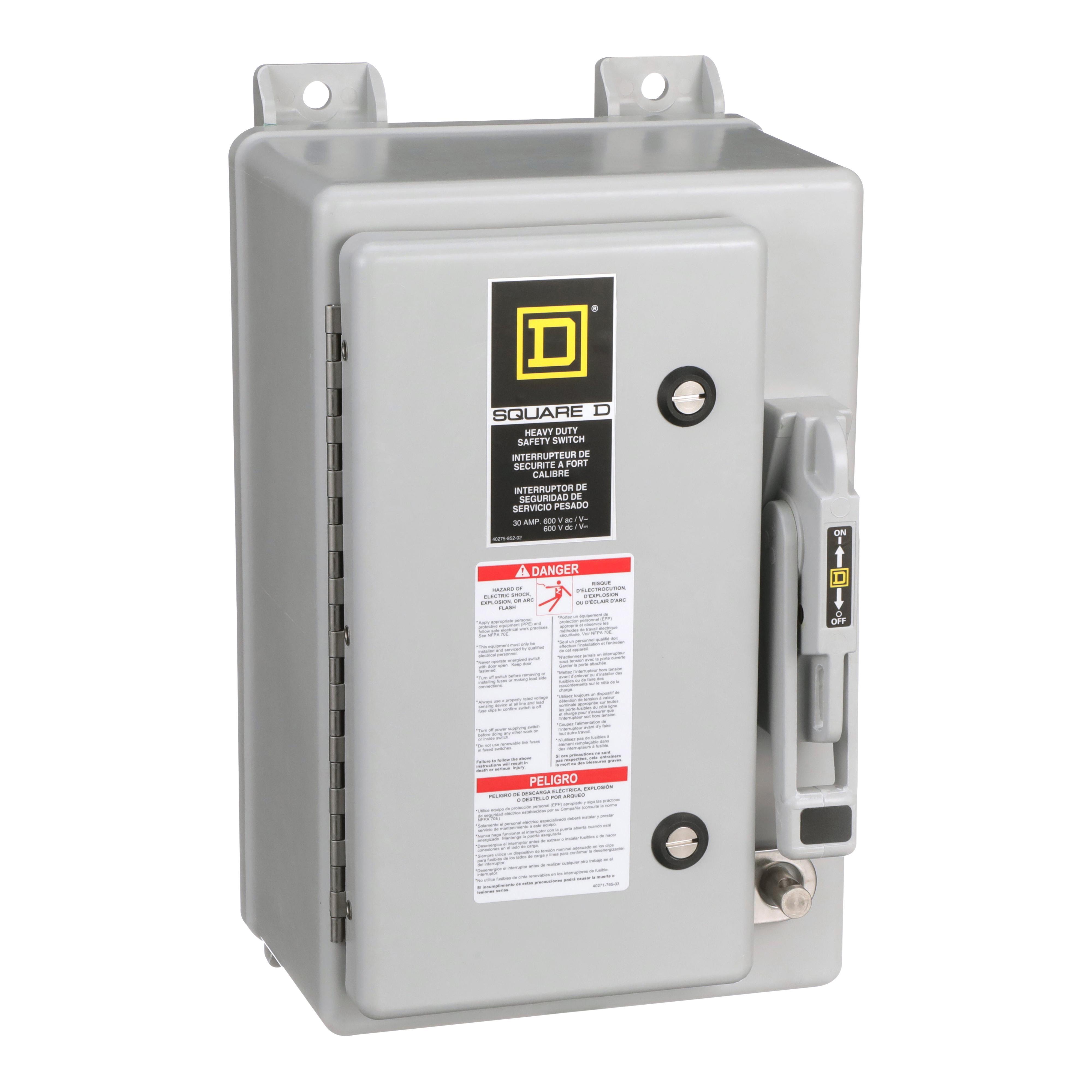 Square D™ HU361DF Heavy Duty Safety Switches