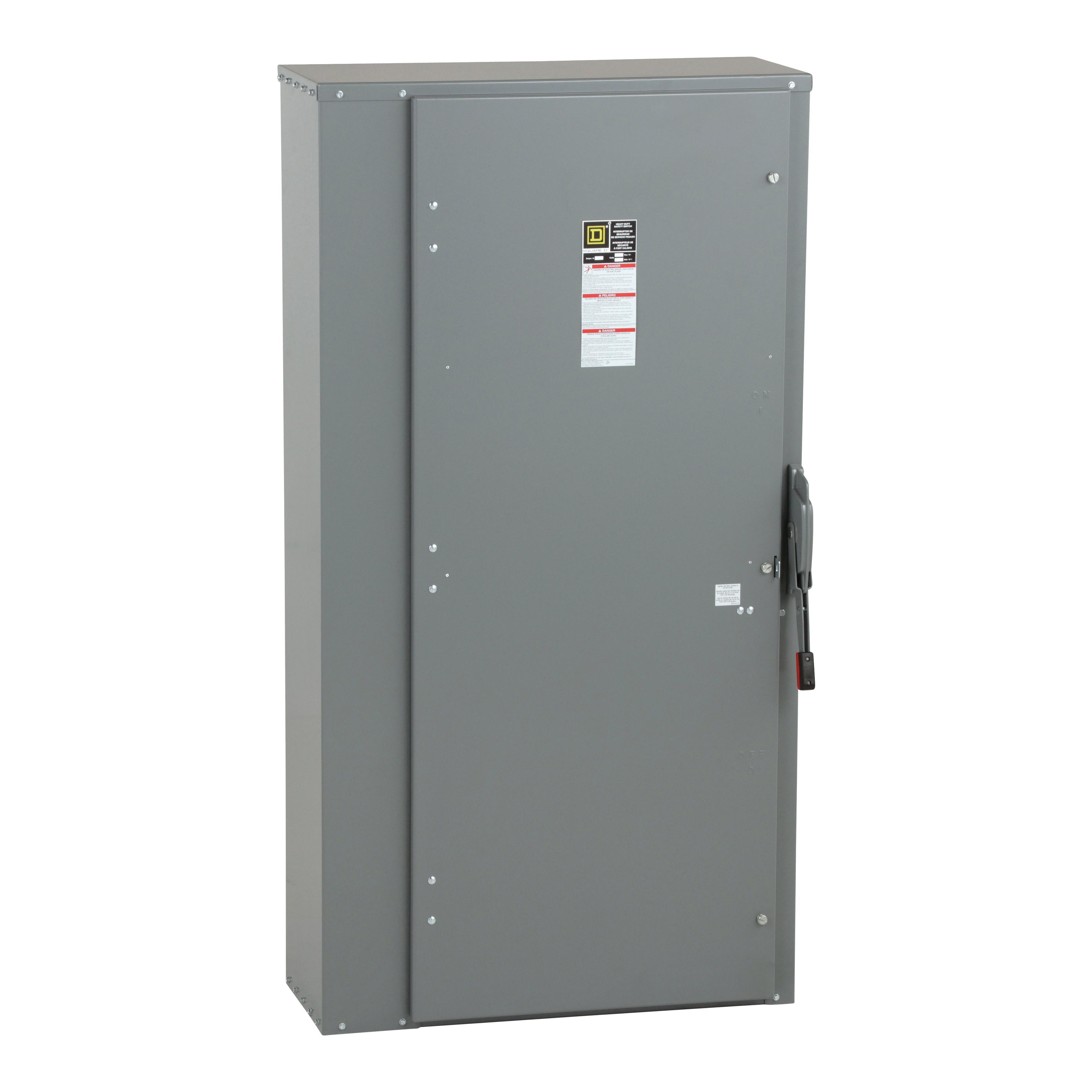 Square D™ HU367 E4 General Purpose Non-Fusible Heavy Duty Safety Switch, 600 V AC/DC, 800 A, 50 hp, 500 hp, 3 Poles
