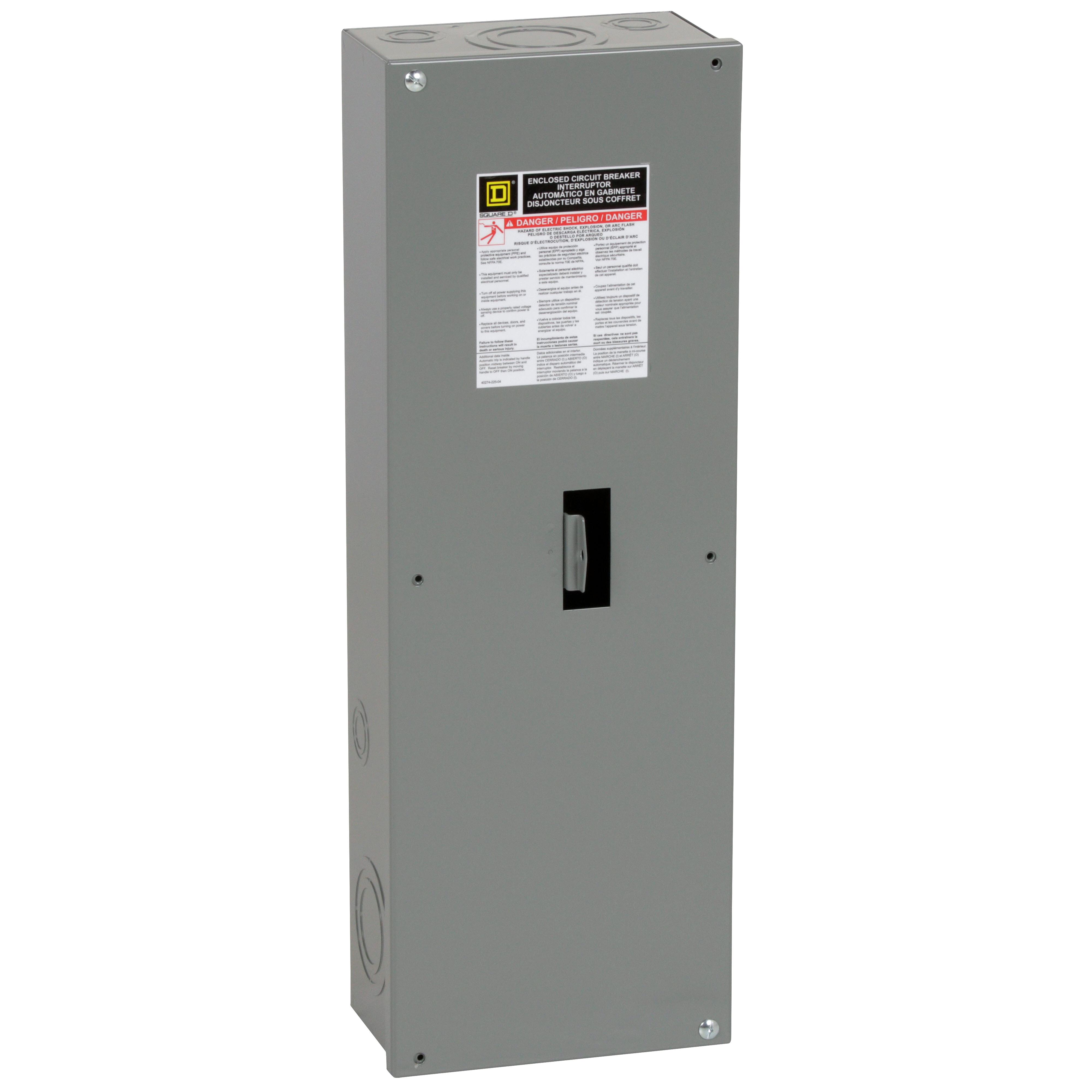 Square D™ JD250S A01 Enclosure, 363 mm W x 152 mm D x 797 mm H, NEMA 1 NEMA Rating, Steel