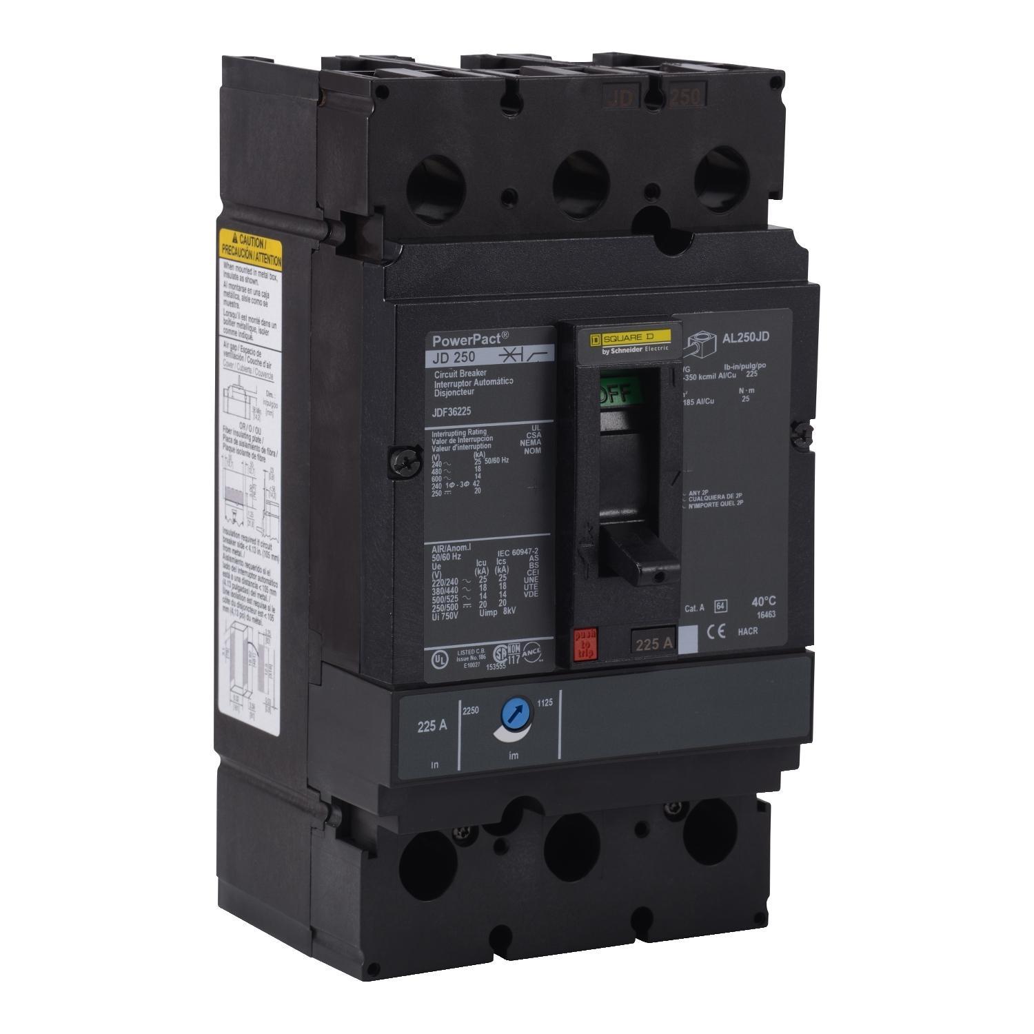 Square D™ JDF36250 Molded Case Circuit Breakers