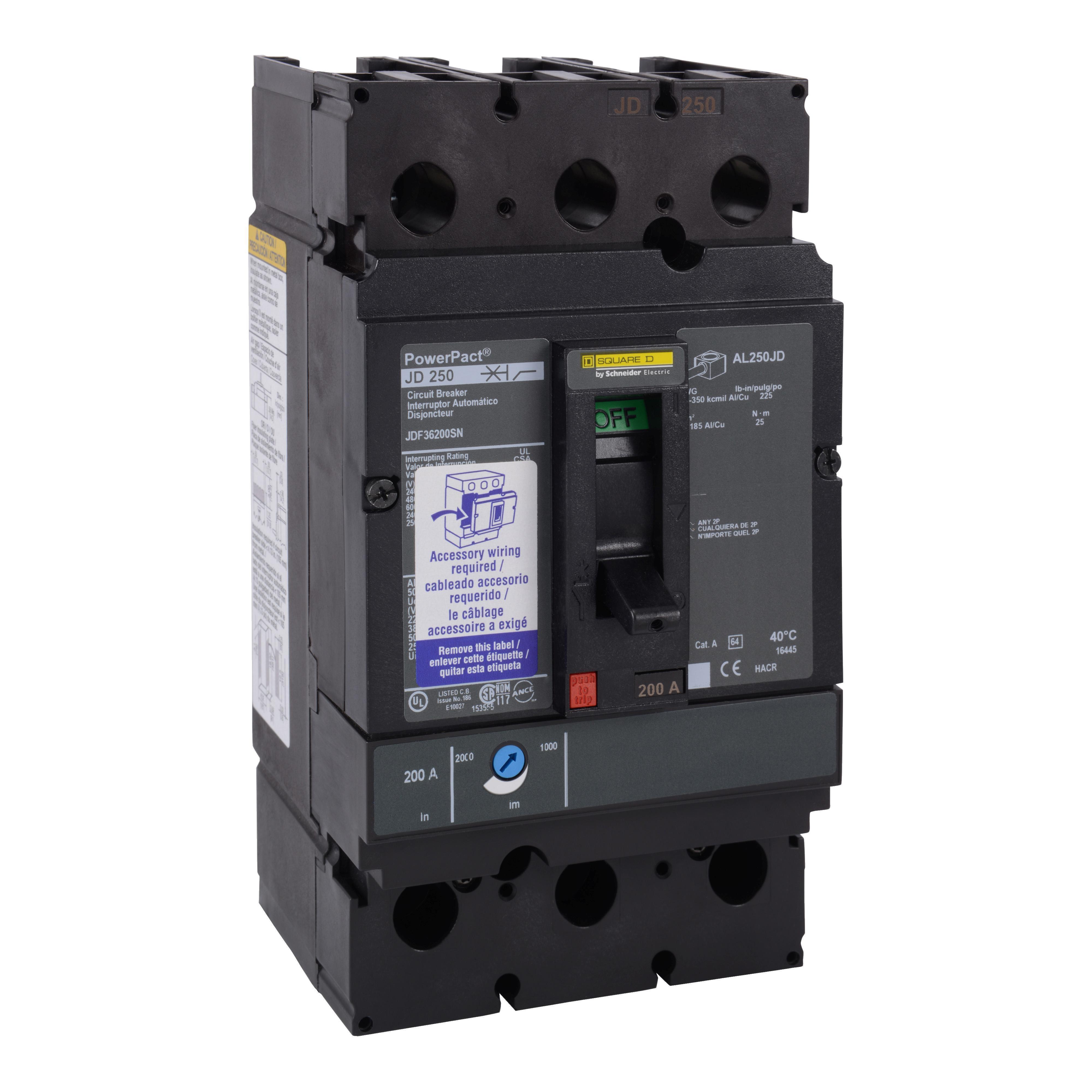 Square D™ JDF36200SN Molded Case Circuit Breakers