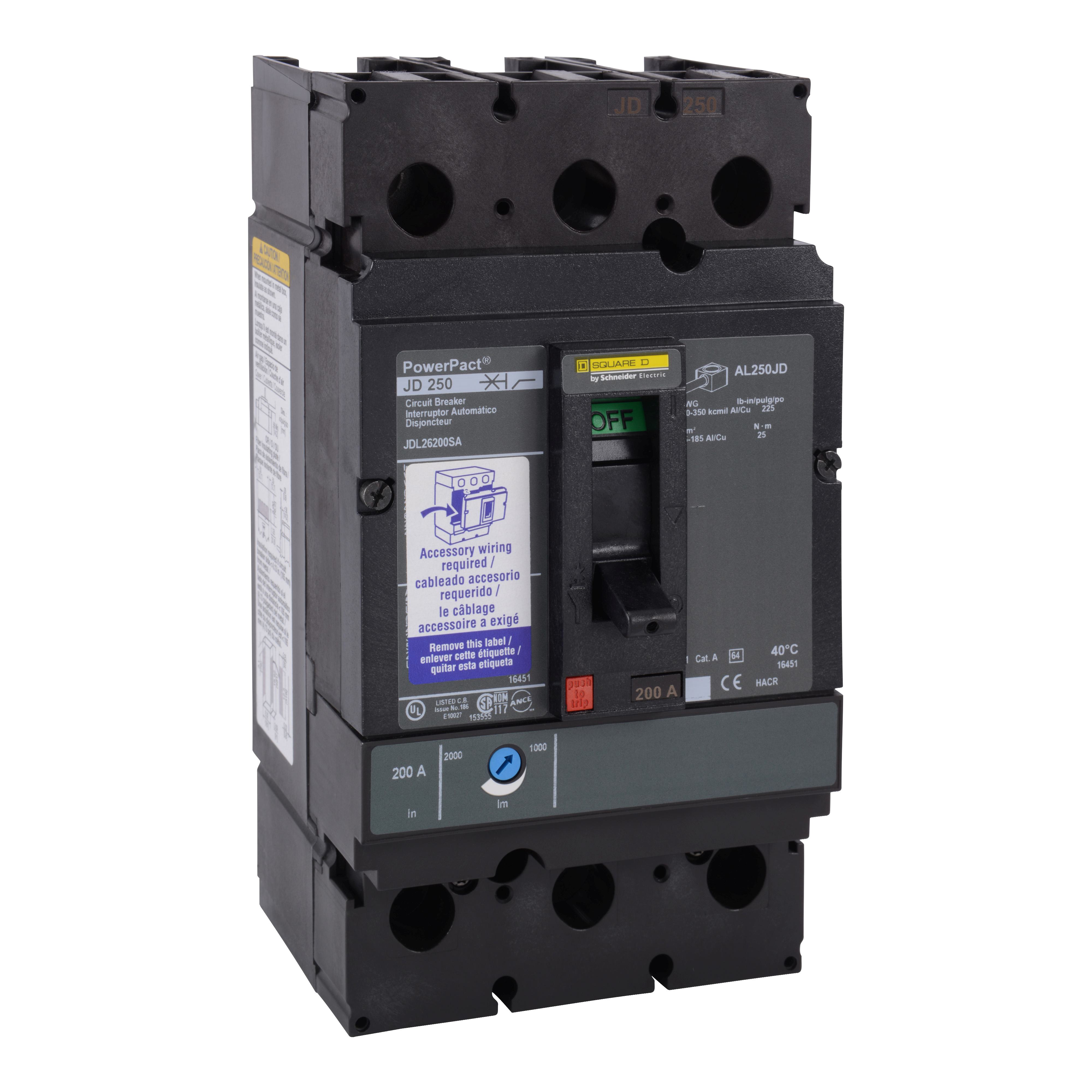 Schneider Electric JDL26250CLC Molded Case Circuit Breakers