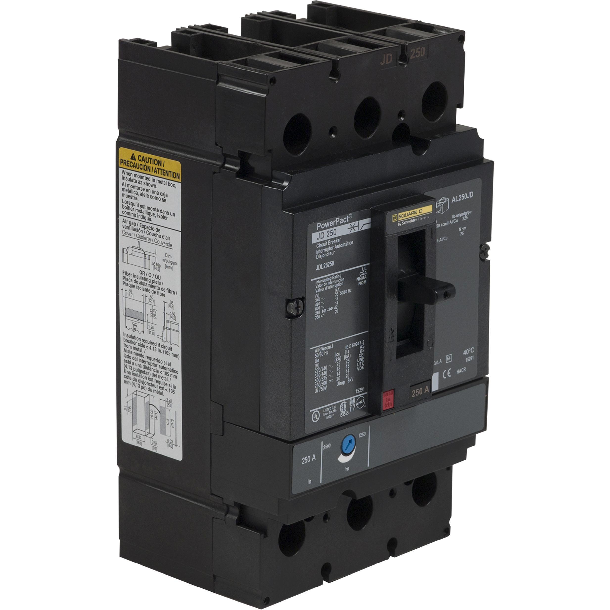 Square D™ JDL26250 Molded Case Circuit Breakers