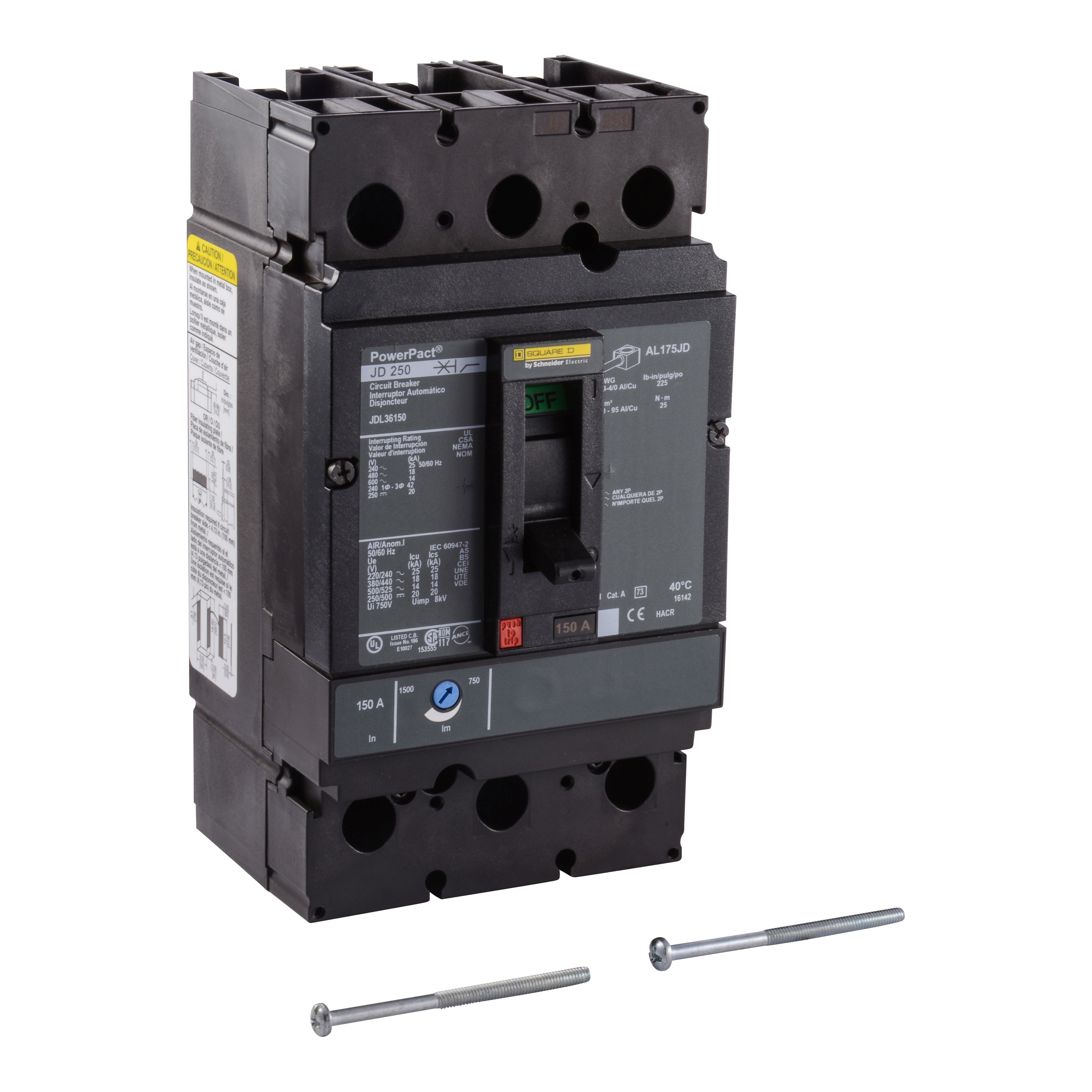 Square D™ JDL36150C Molded Case Circuit Breakers