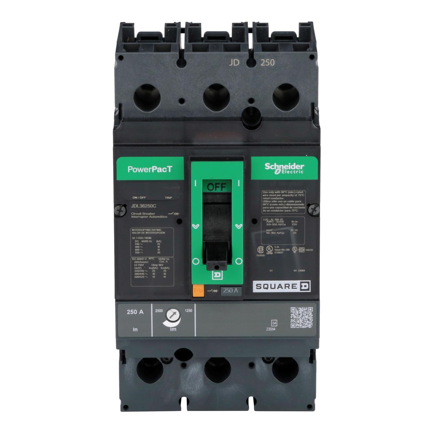 Square D™ JDL36250C Molded Case Circuit Breakers