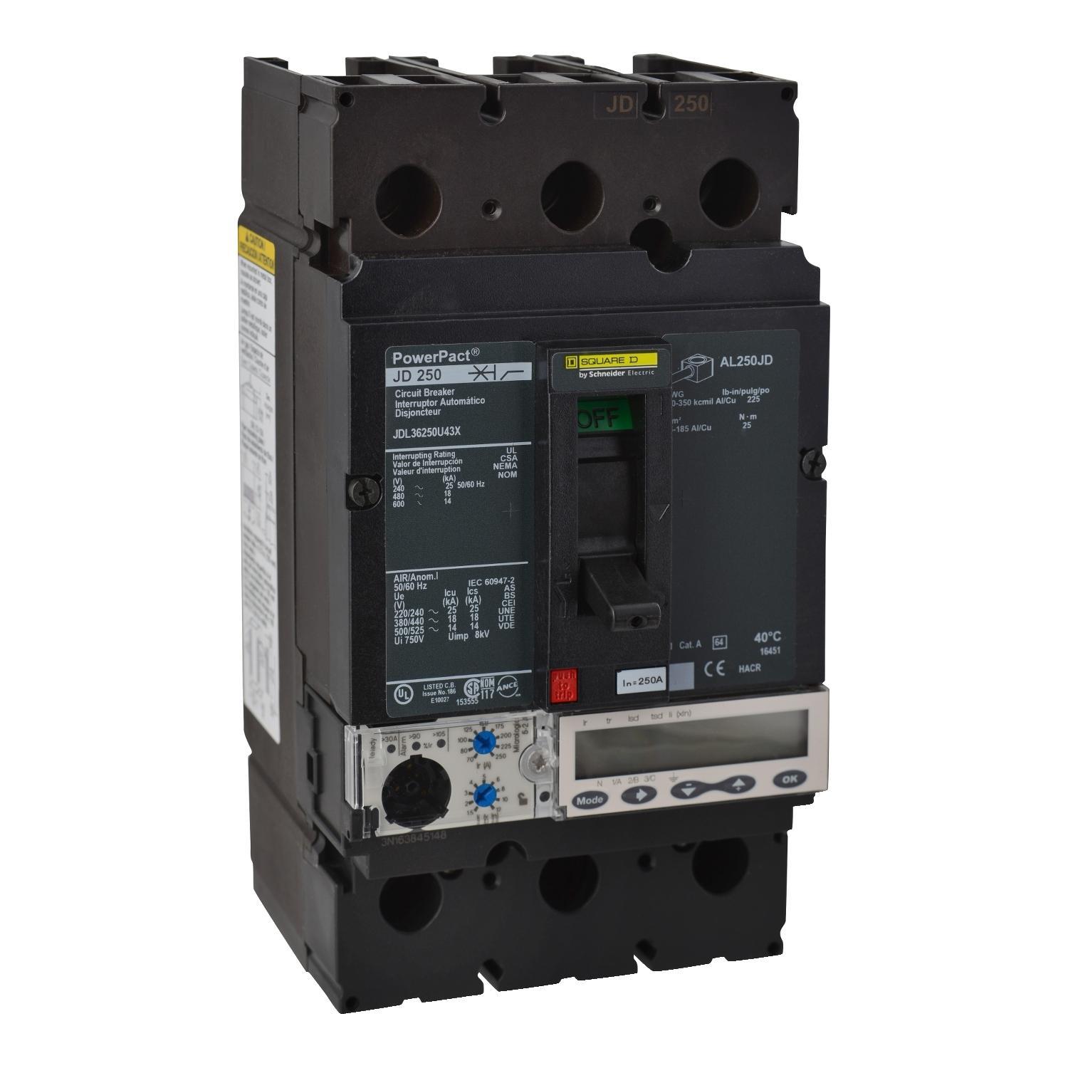 Square D™ JDL36250U43X Molded Case Circuit Breakers