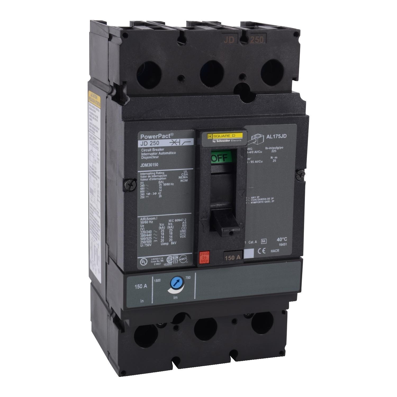 Square D™ JDM36175 Molded Case Circuit Breakers