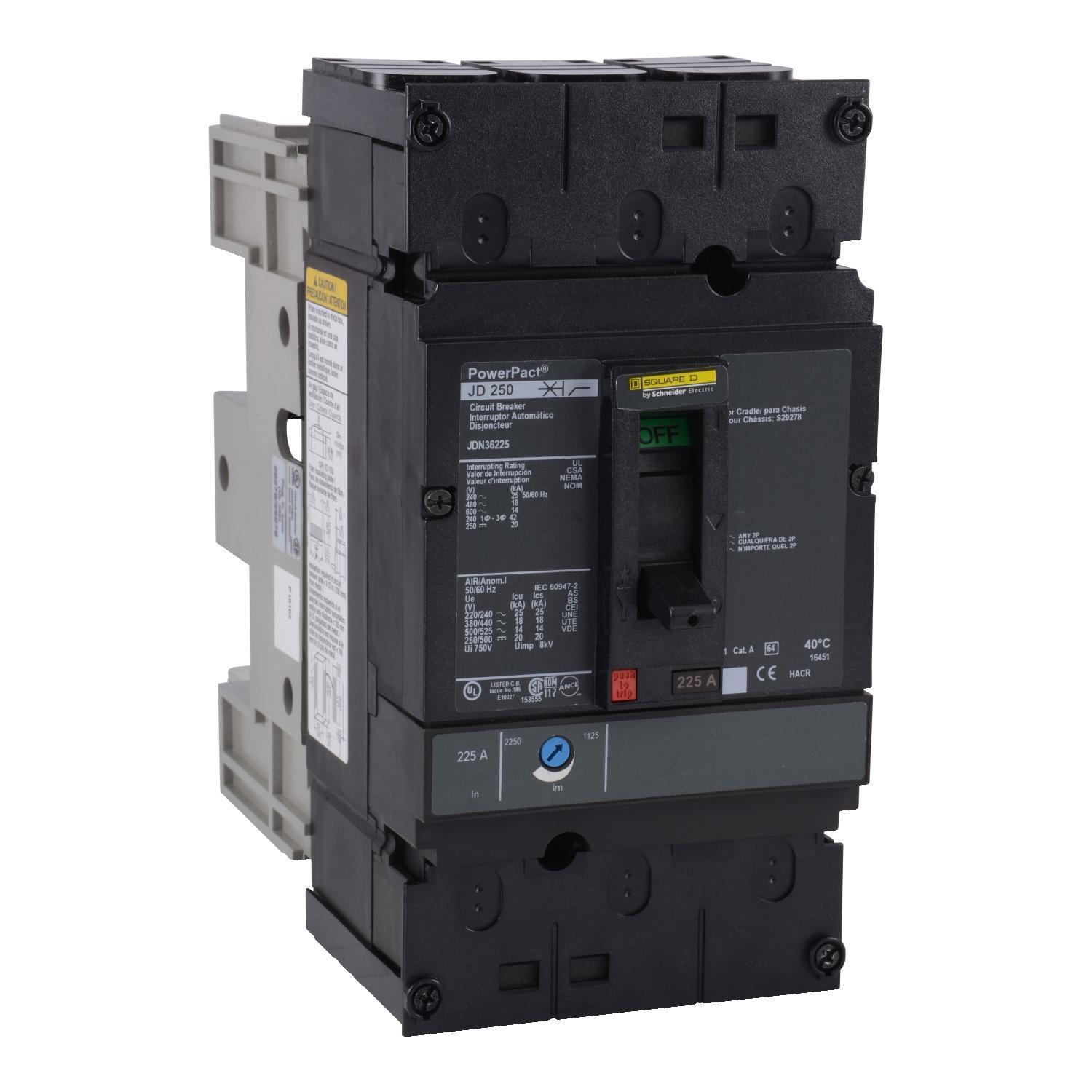 Square D™ JDN36225 Molded Case Circuit Breakers