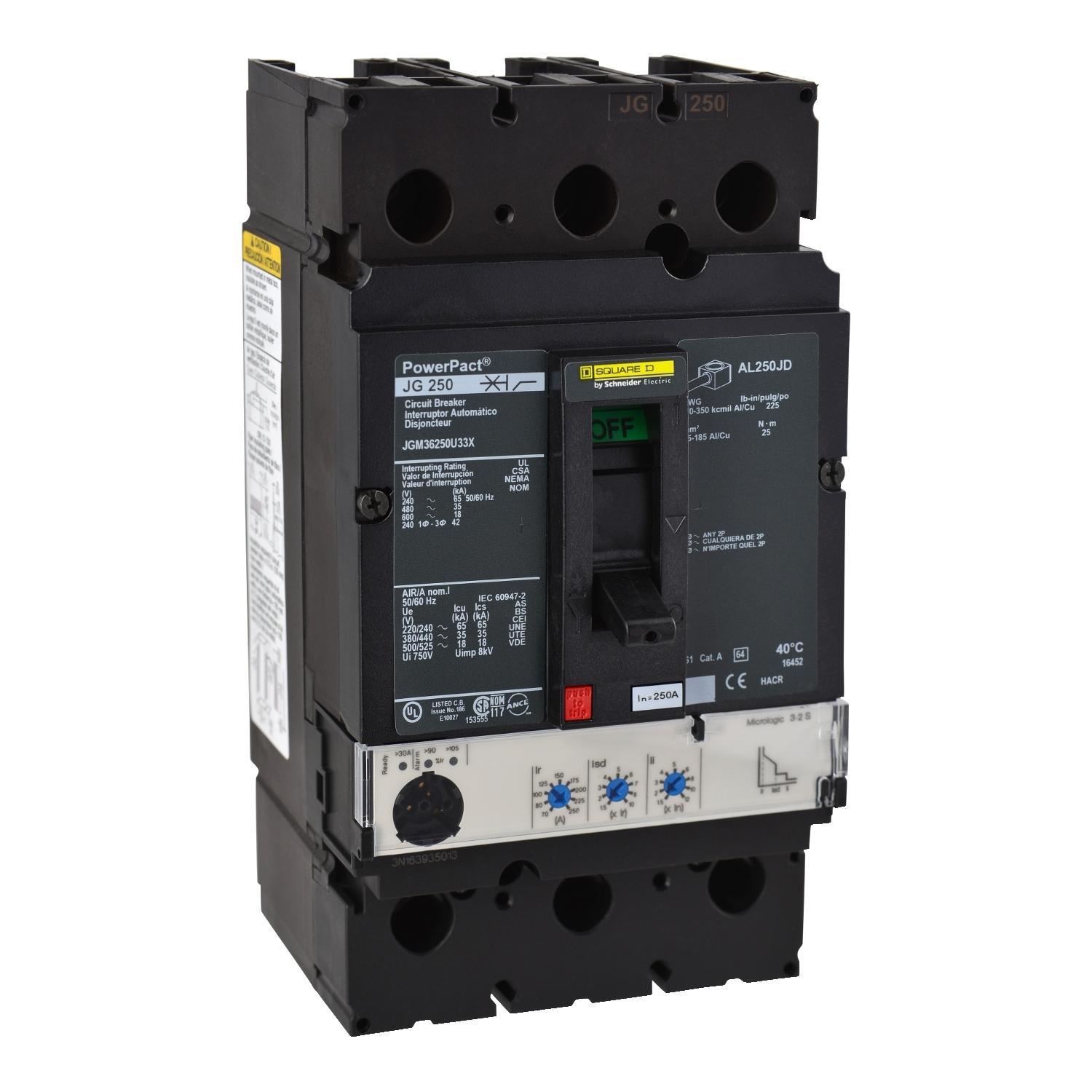Square D™ JDP36250U31X Molded Case Circuit Breakers