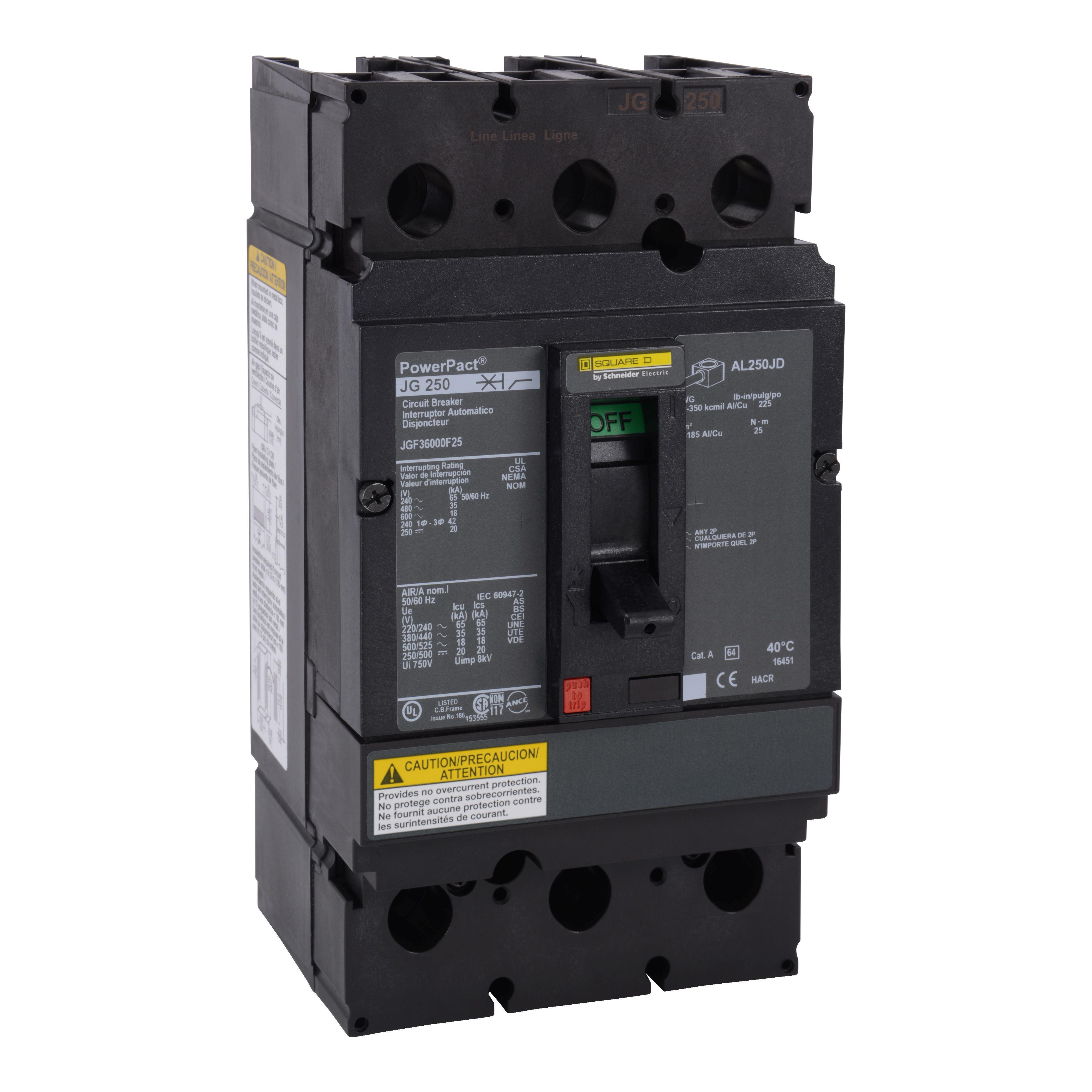 Square D™ JGF36000F25 Molded Case Circuit Breakers