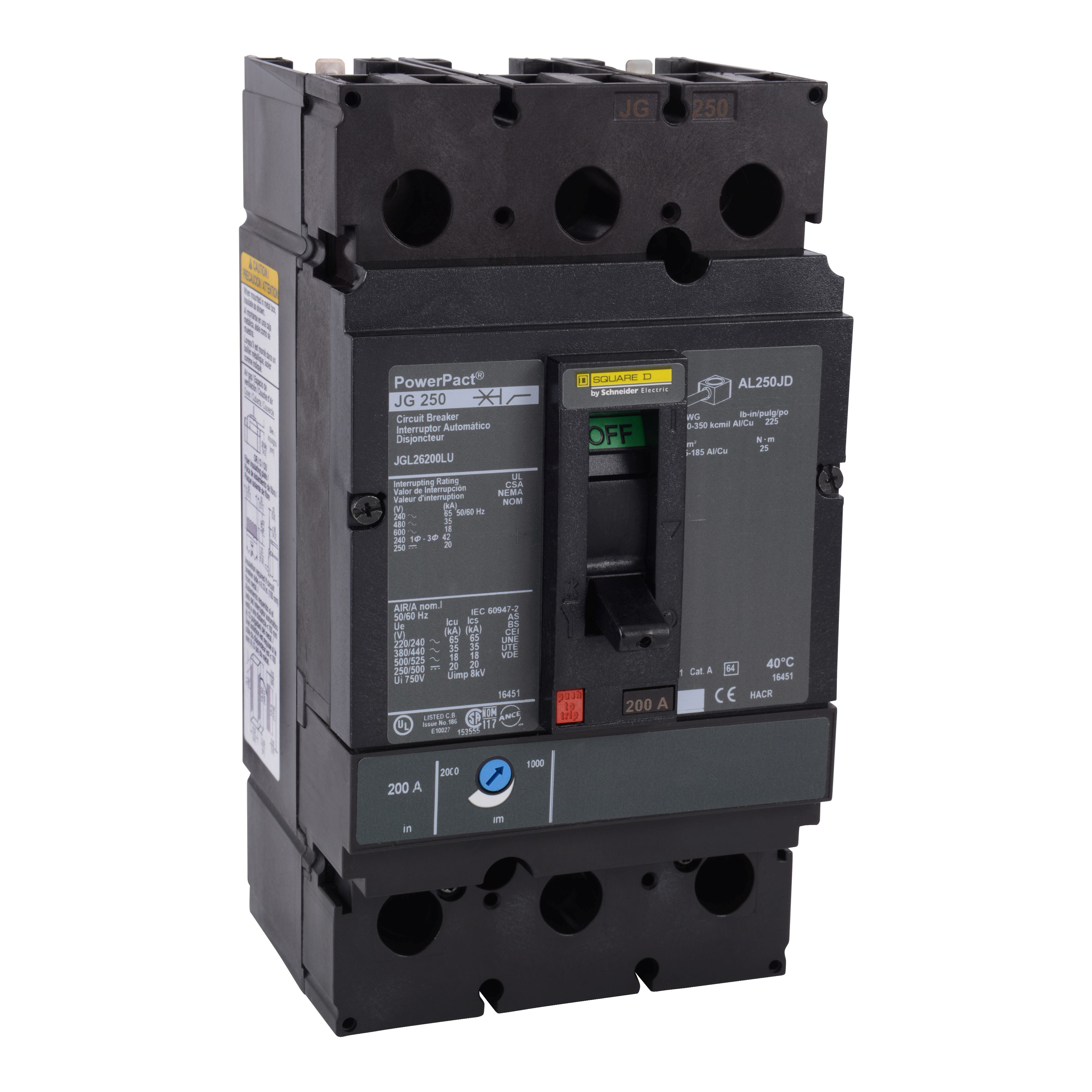 Square D™ JGL26200LU Molded Case Circuit Breakers