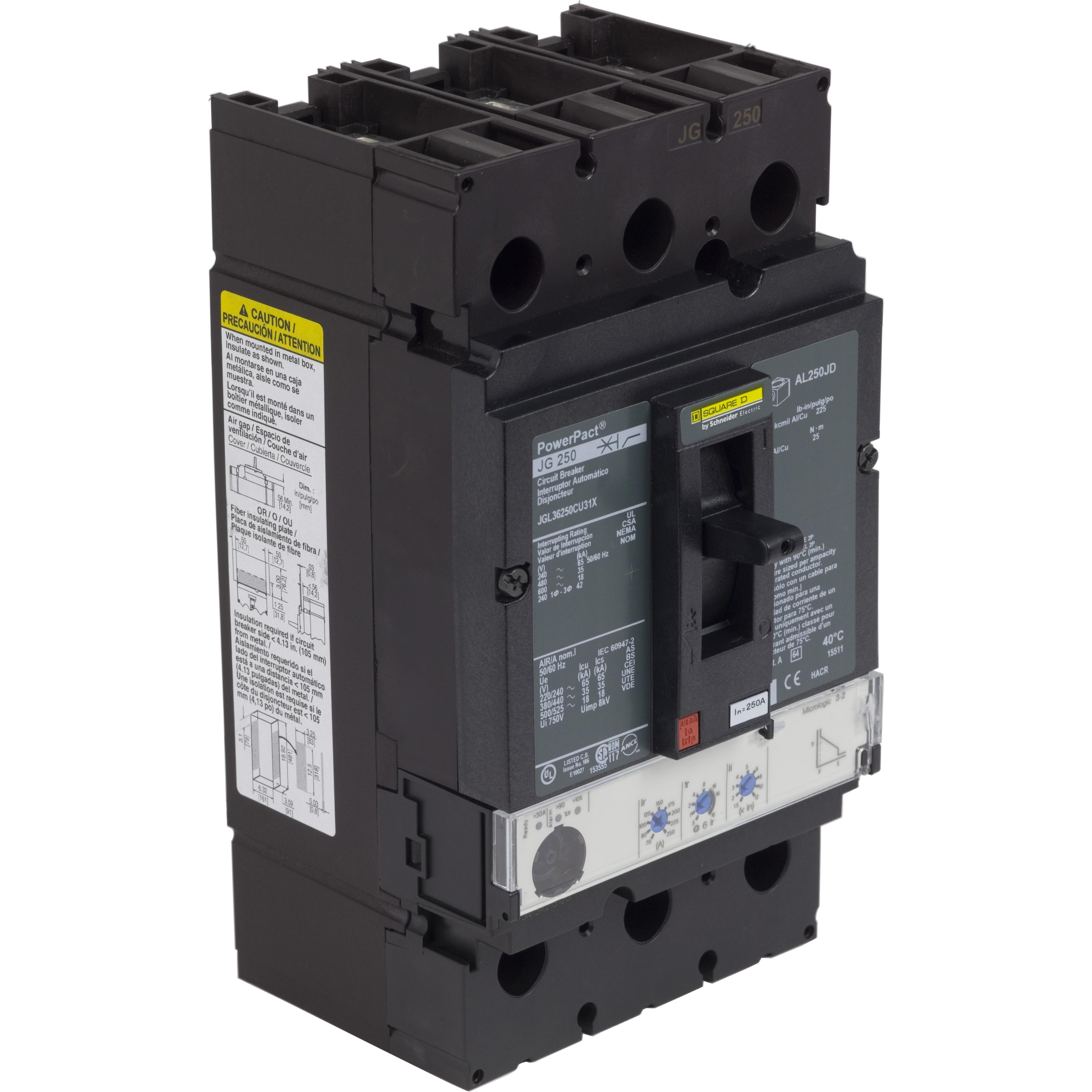 Square D™ JGL36250CU31X Molded Case Circuit Breakers