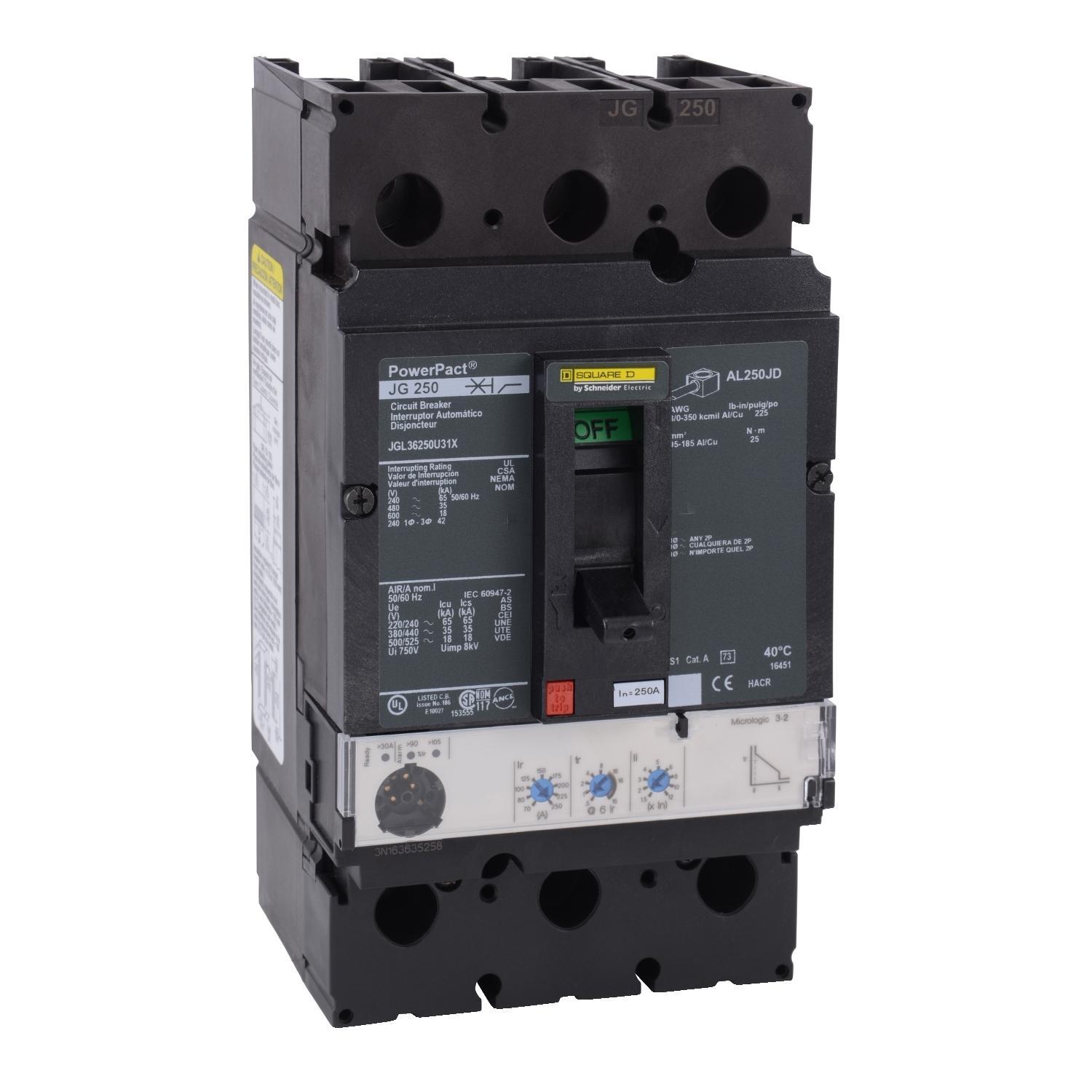 Square D™ JGL36250U31X Molded Case Circuit Breakers