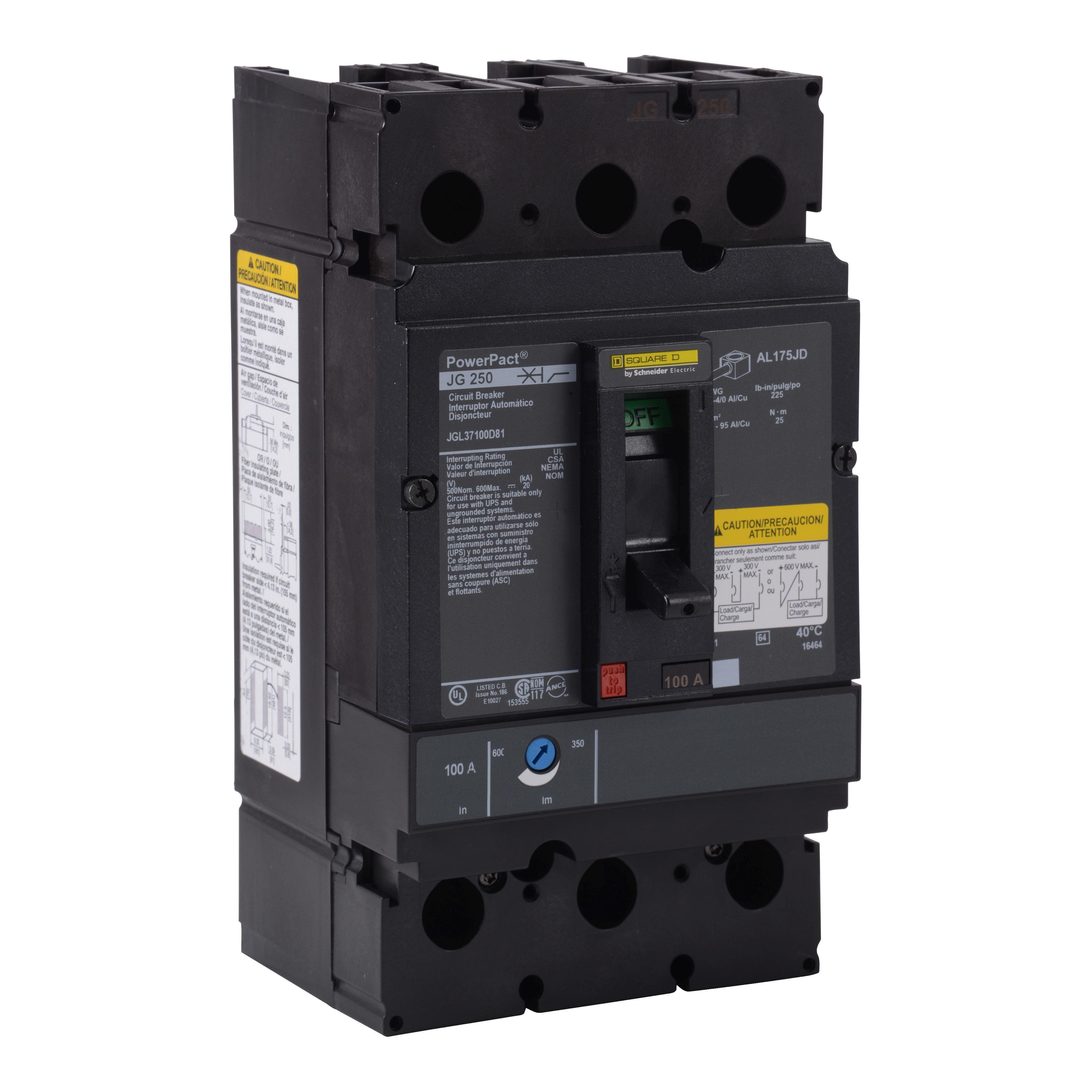 Square D™ JGL37225D82 Molded Case Circuit Breakers