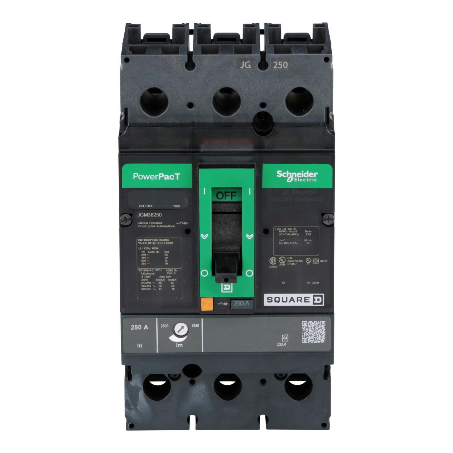 Square D™ JGM36250 Molded Case Circuit Breakers