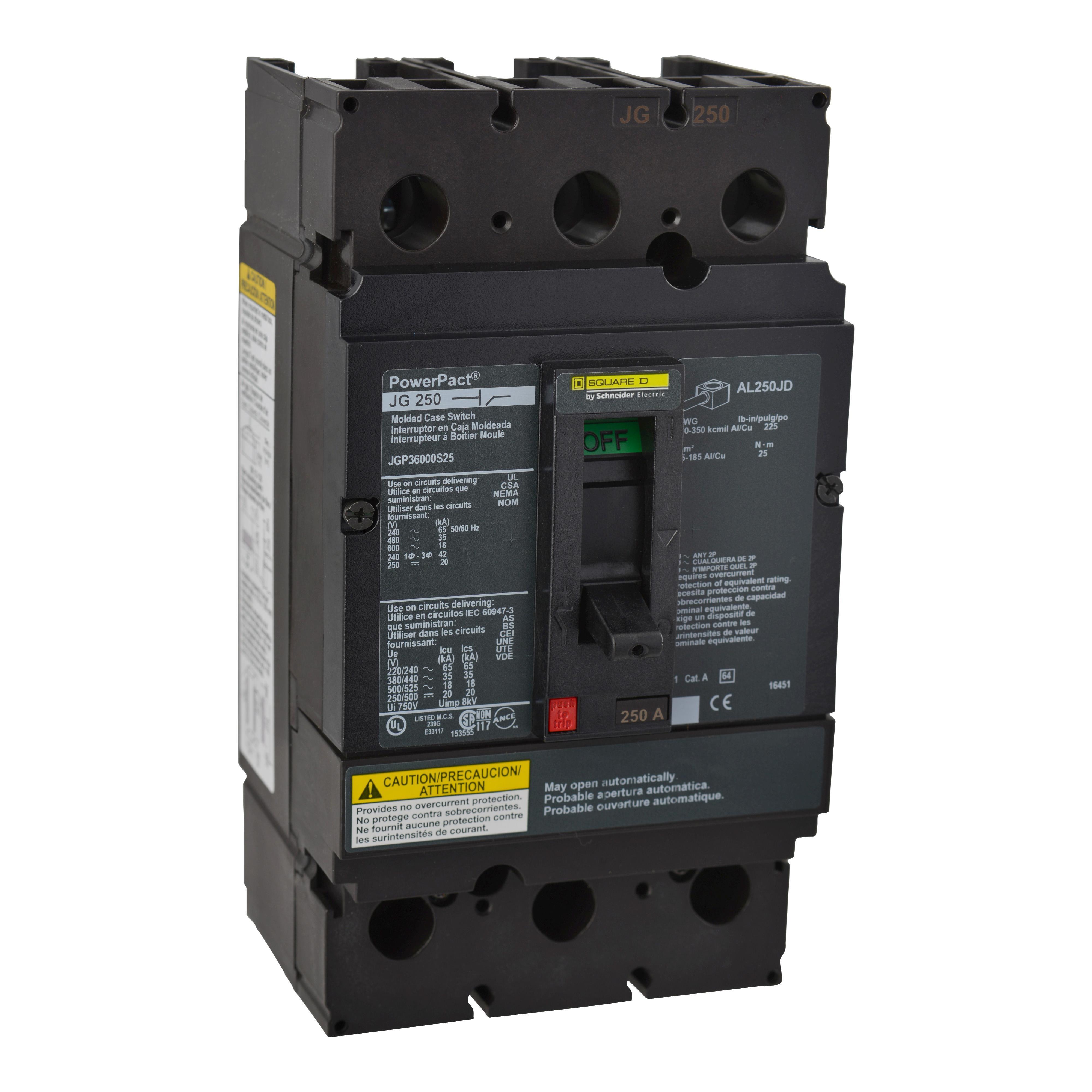Square D™ JGP36000S25 Molded Case Circuit Breakers