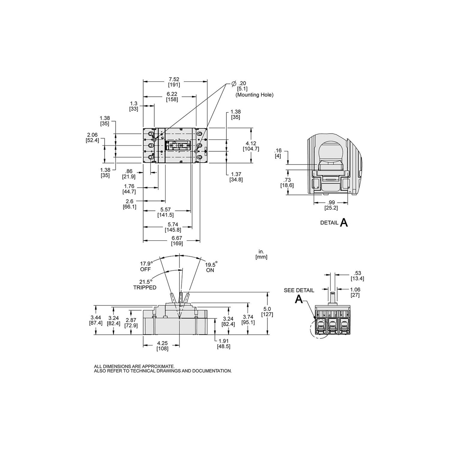 Square D™ JDL36250CU43X Molded Case Circuit Breakers