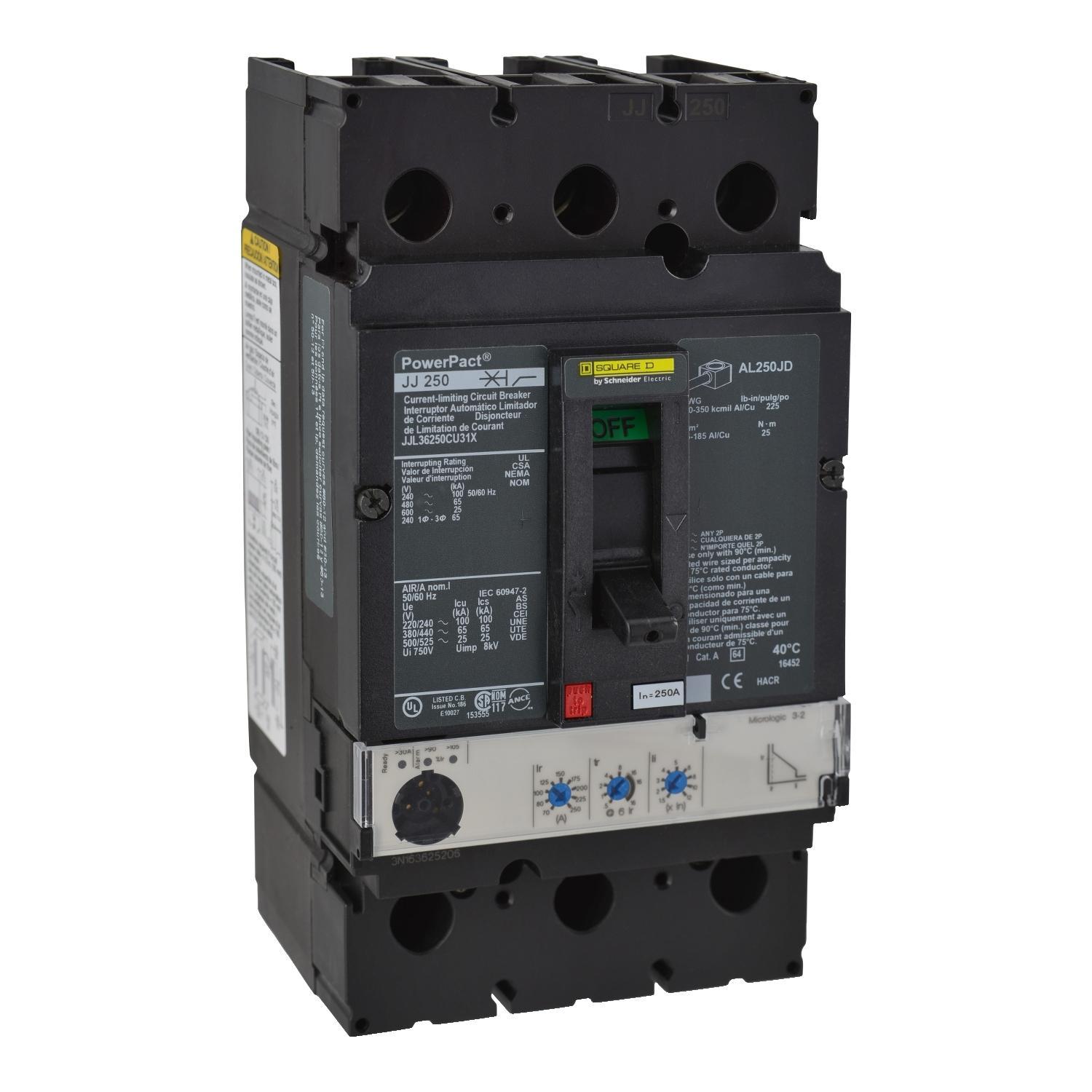 Square D™ JJL36250CU31X Molded Case Circuit Breakers