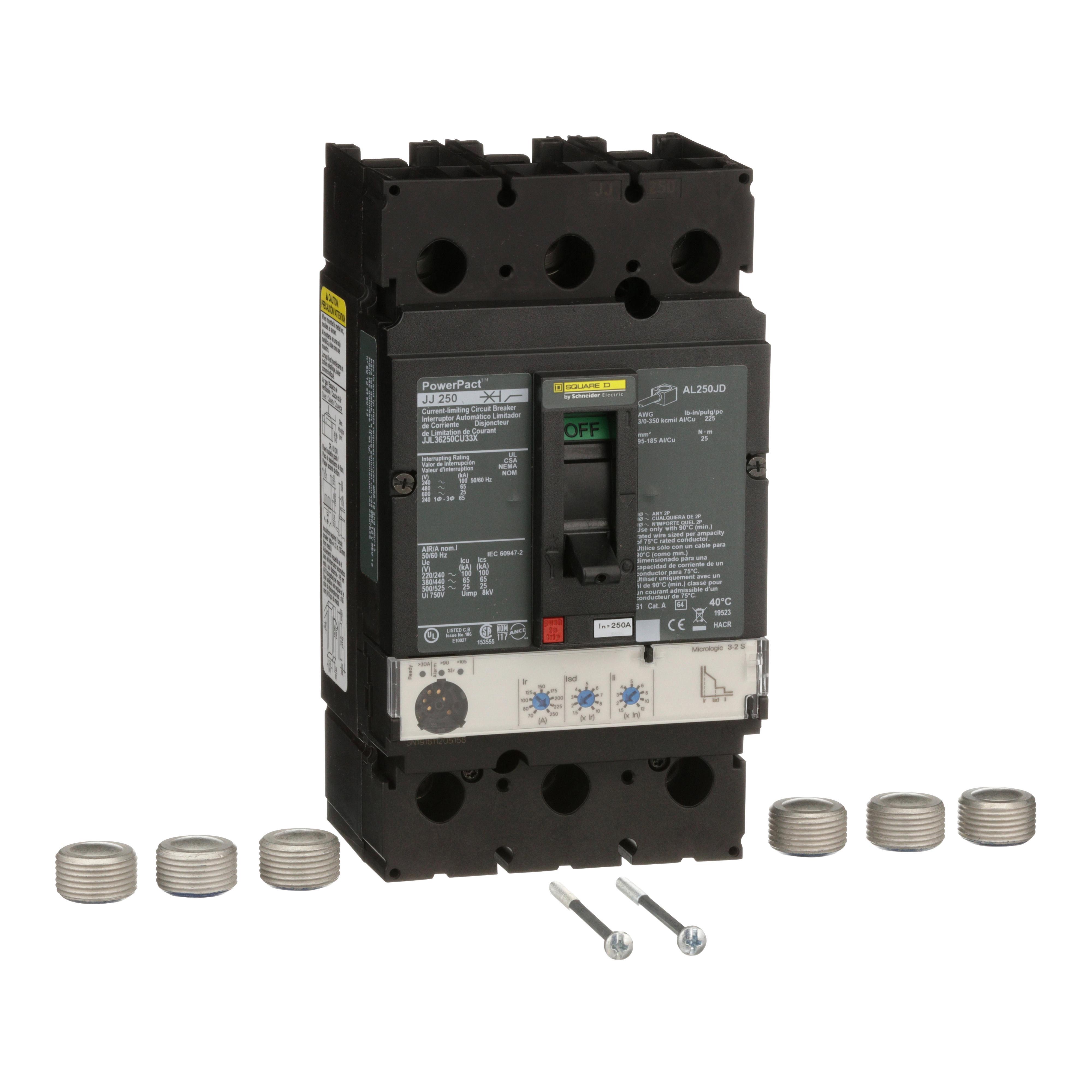 Square D™ JJL36250CU33X Molded Case Circuit Breakers