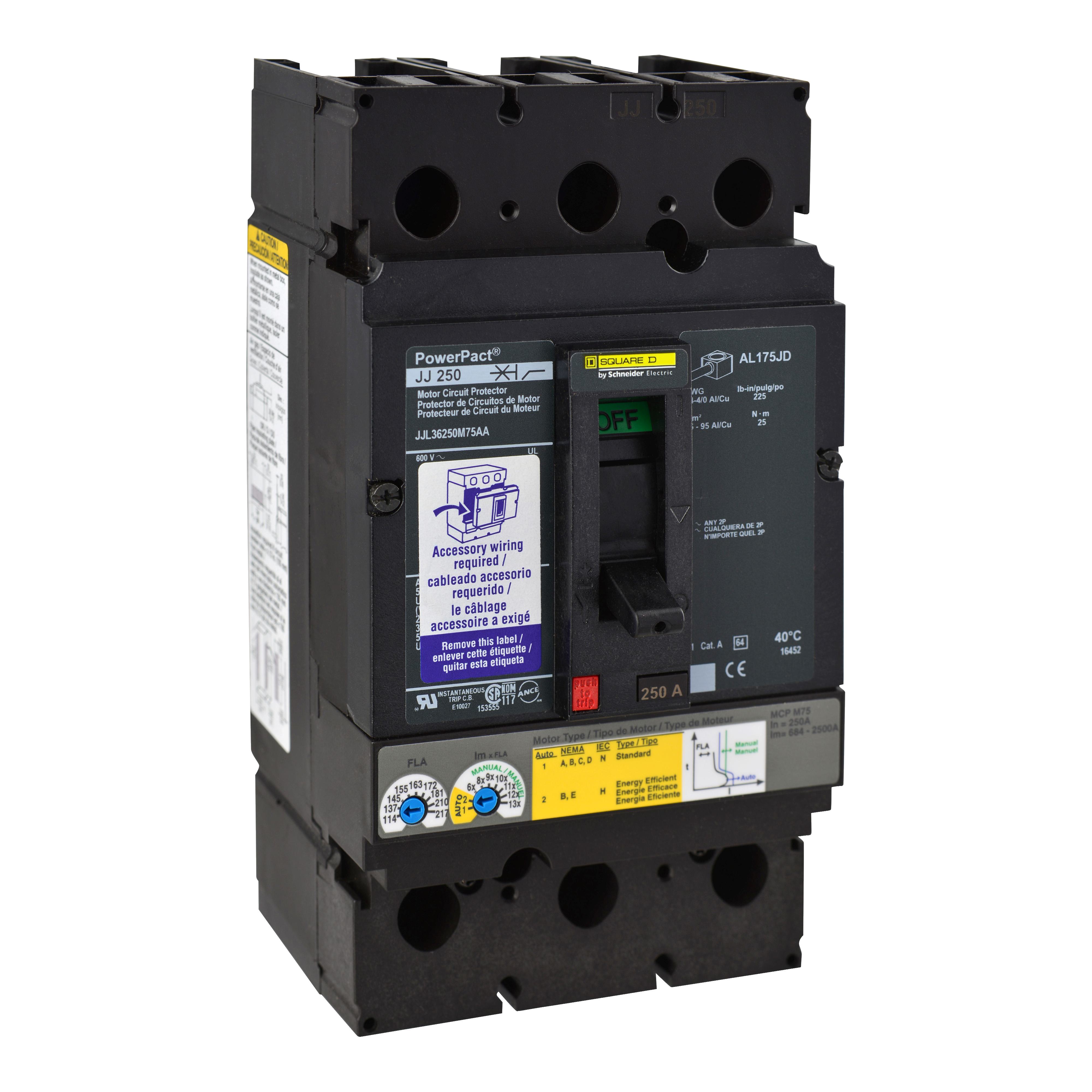 Square D™ JJL36250M75AA Motor Circuit Protectors