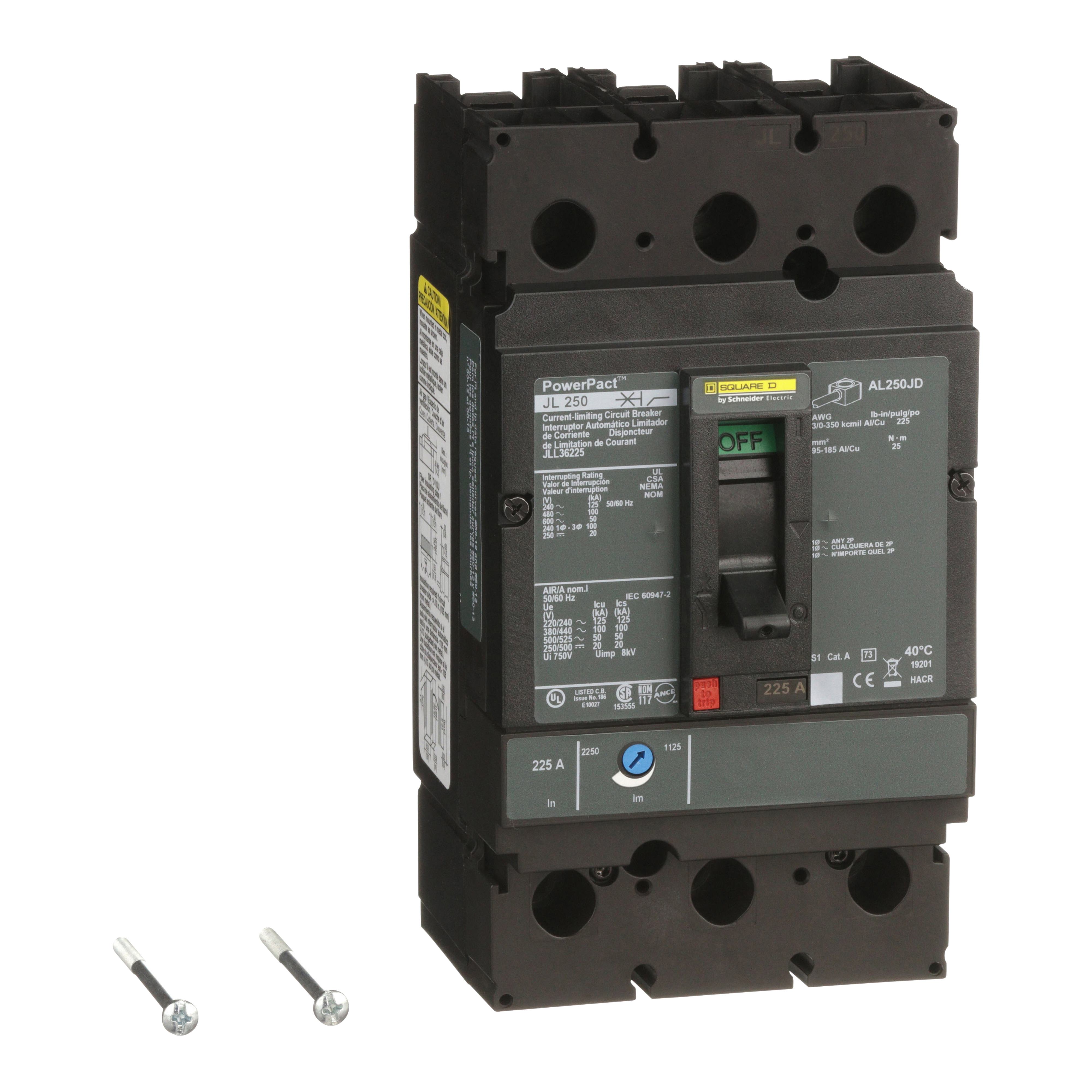 Square D™ JLL36225 Molded Case Circuit Breakers