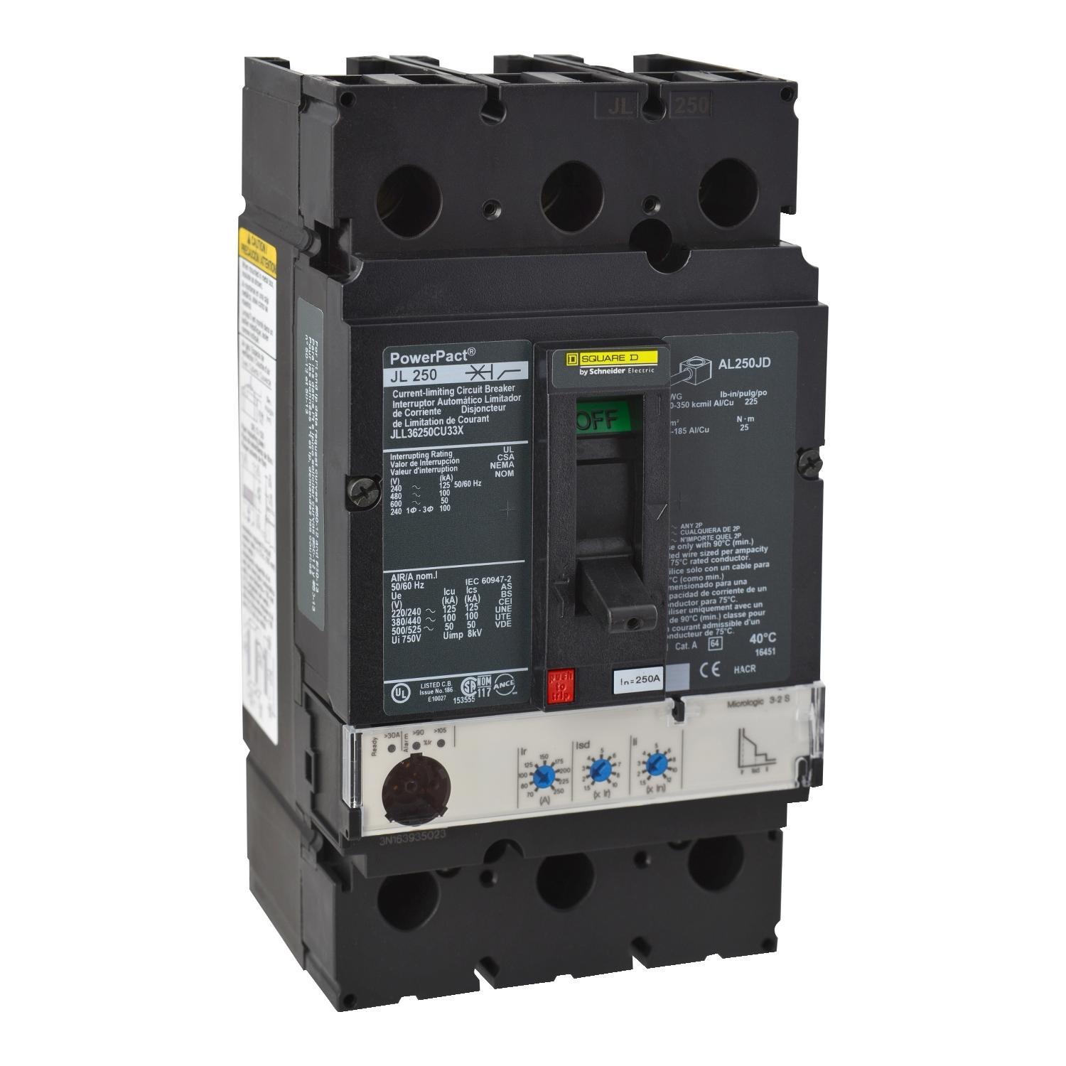 Square D™ JLL36250U33X Molded Case Circuit Breakers