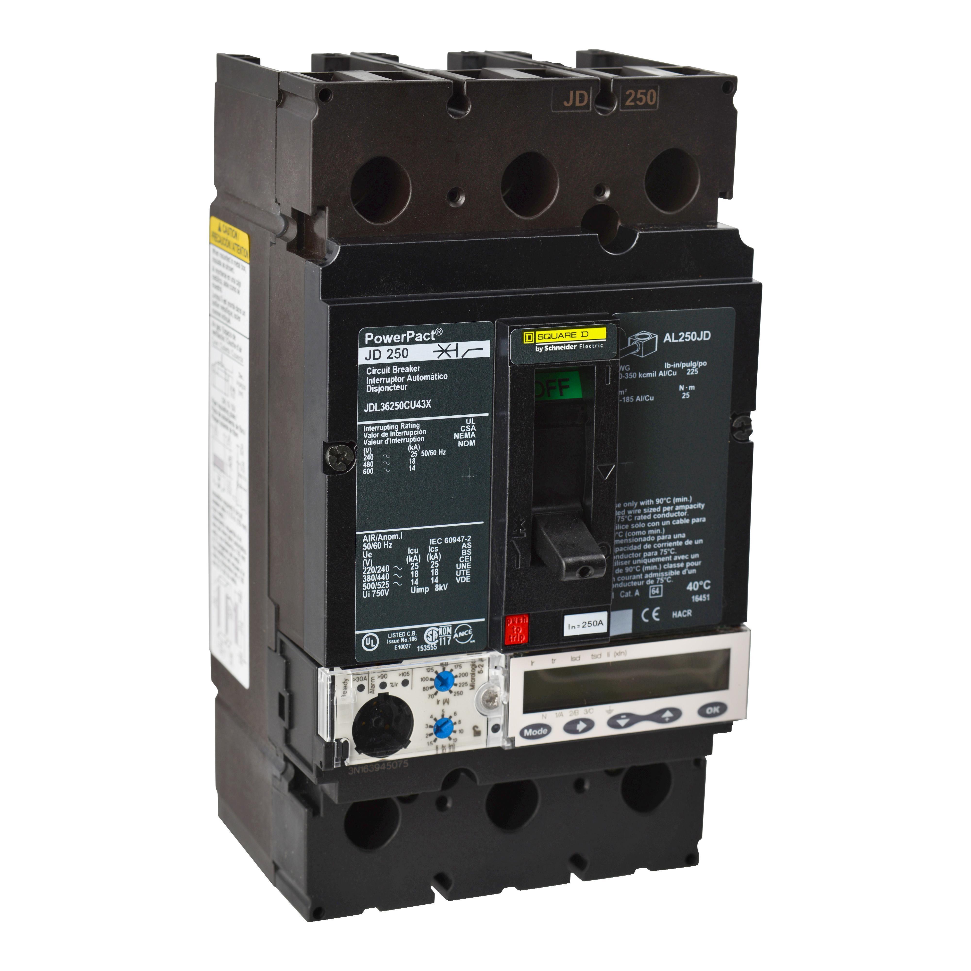 Square D™ JLL36250U43X Molded Case Circuit Breakers