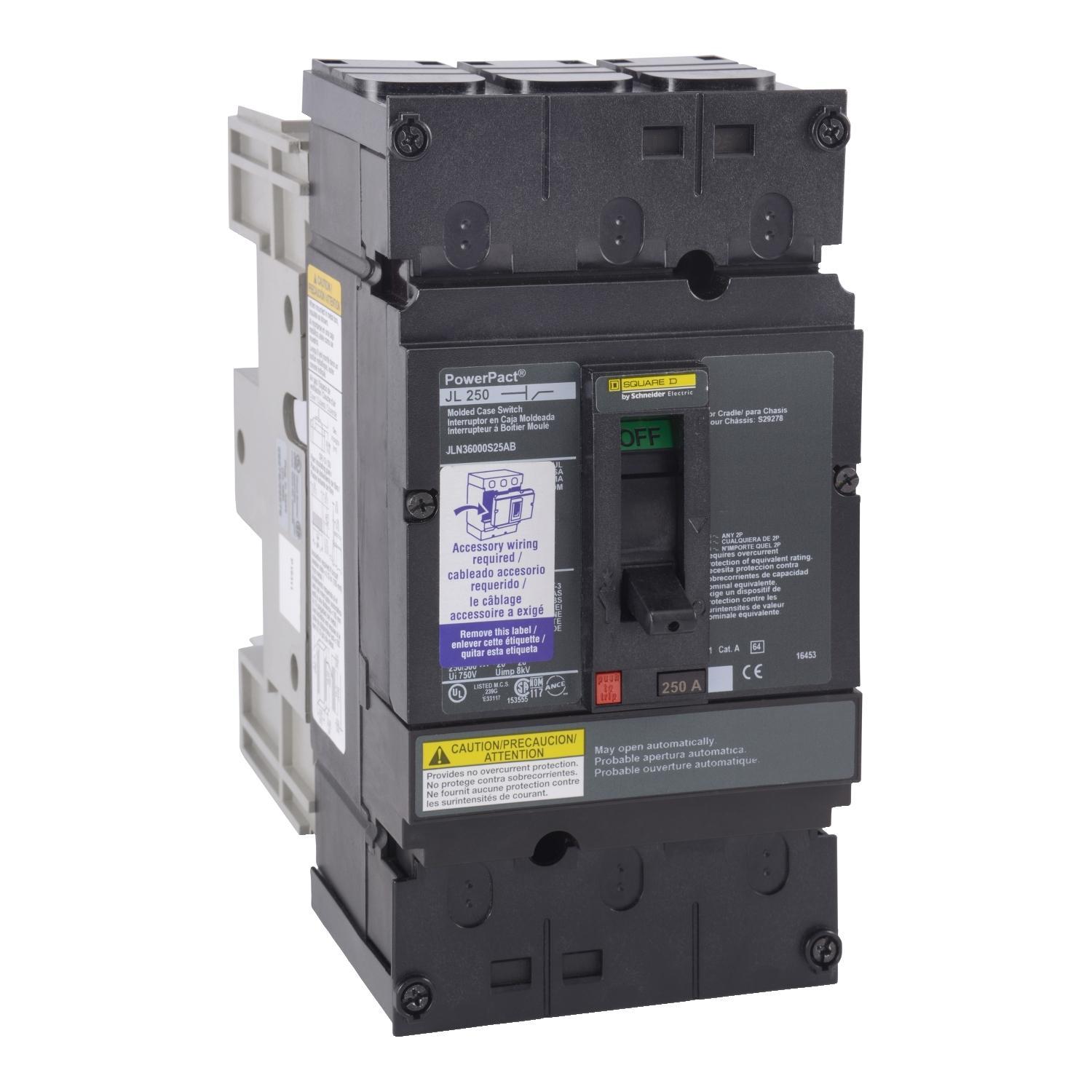 Square D™ JLN36000S25ABSO Molded Case Circuit Breakers