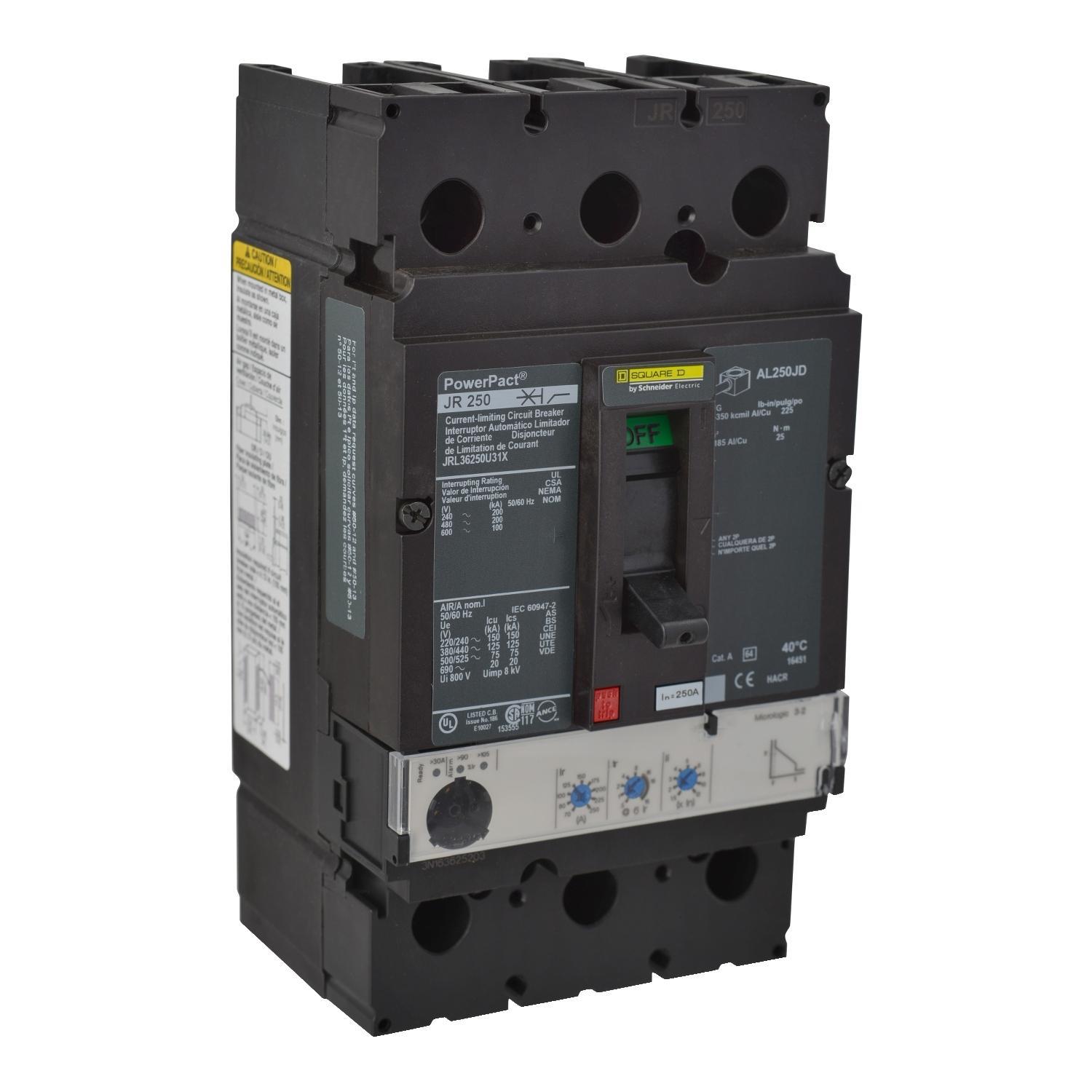 Square D™ JRL36250U31X Molded Case Circuit Breakers