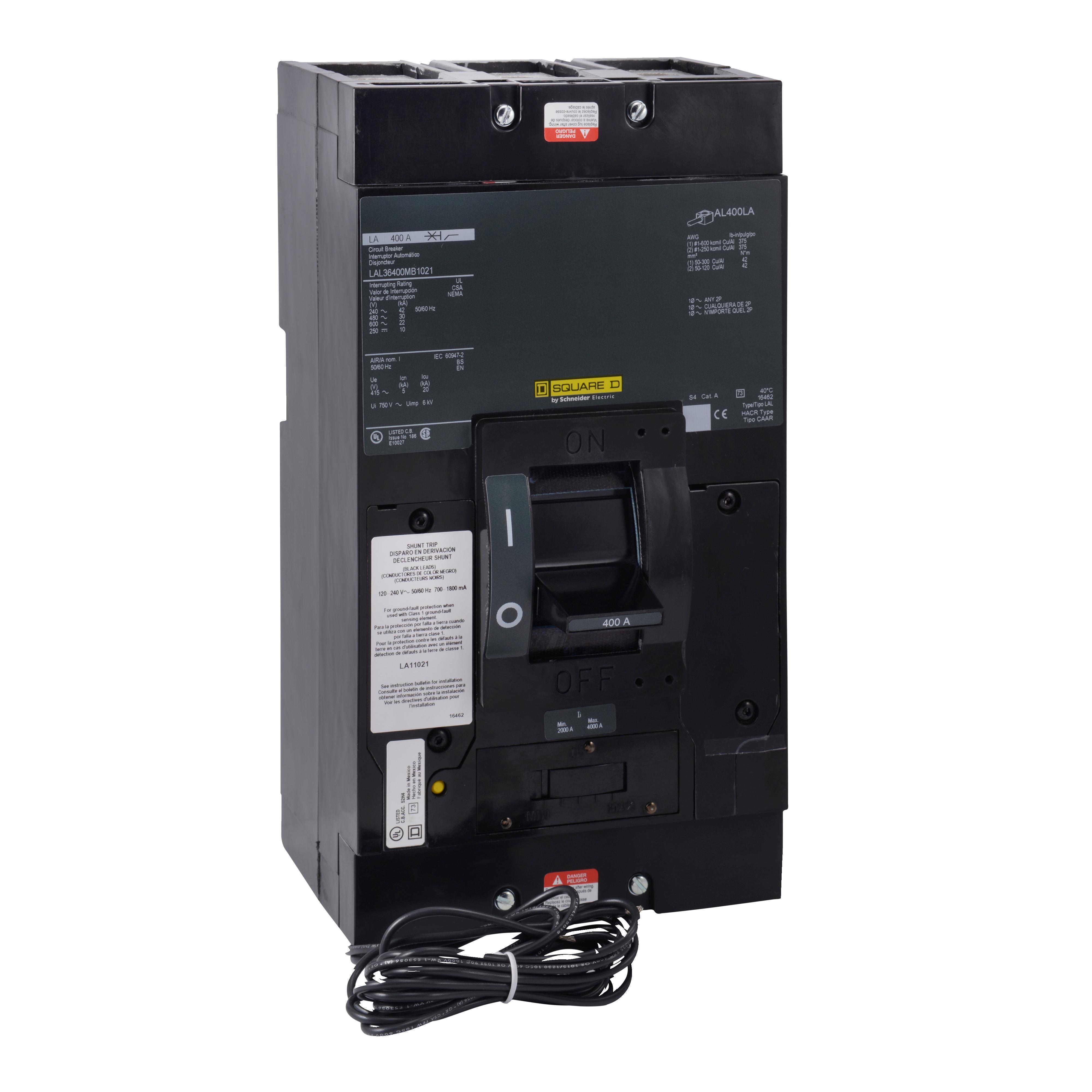 Square D™ LAL36400WB Molded Case Circuit Breakers