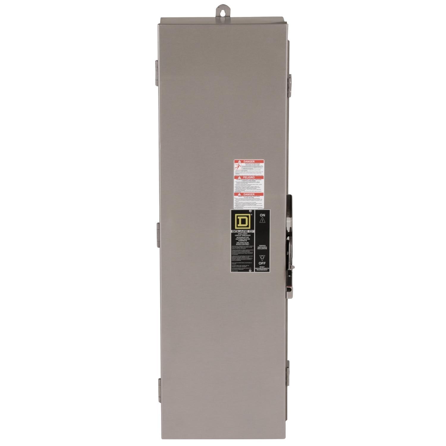 Square D™ LA400DS E05 Enclosure, 349 mm W x 184 mm D x 1073 mm H, NEMA 3/3R/4/4X/5 NEMA Rating, Stainless Steel