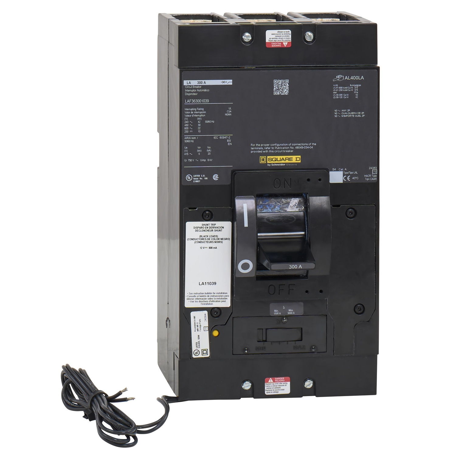 Square D™ LAF363001039 Molded Case Circuit Breakers