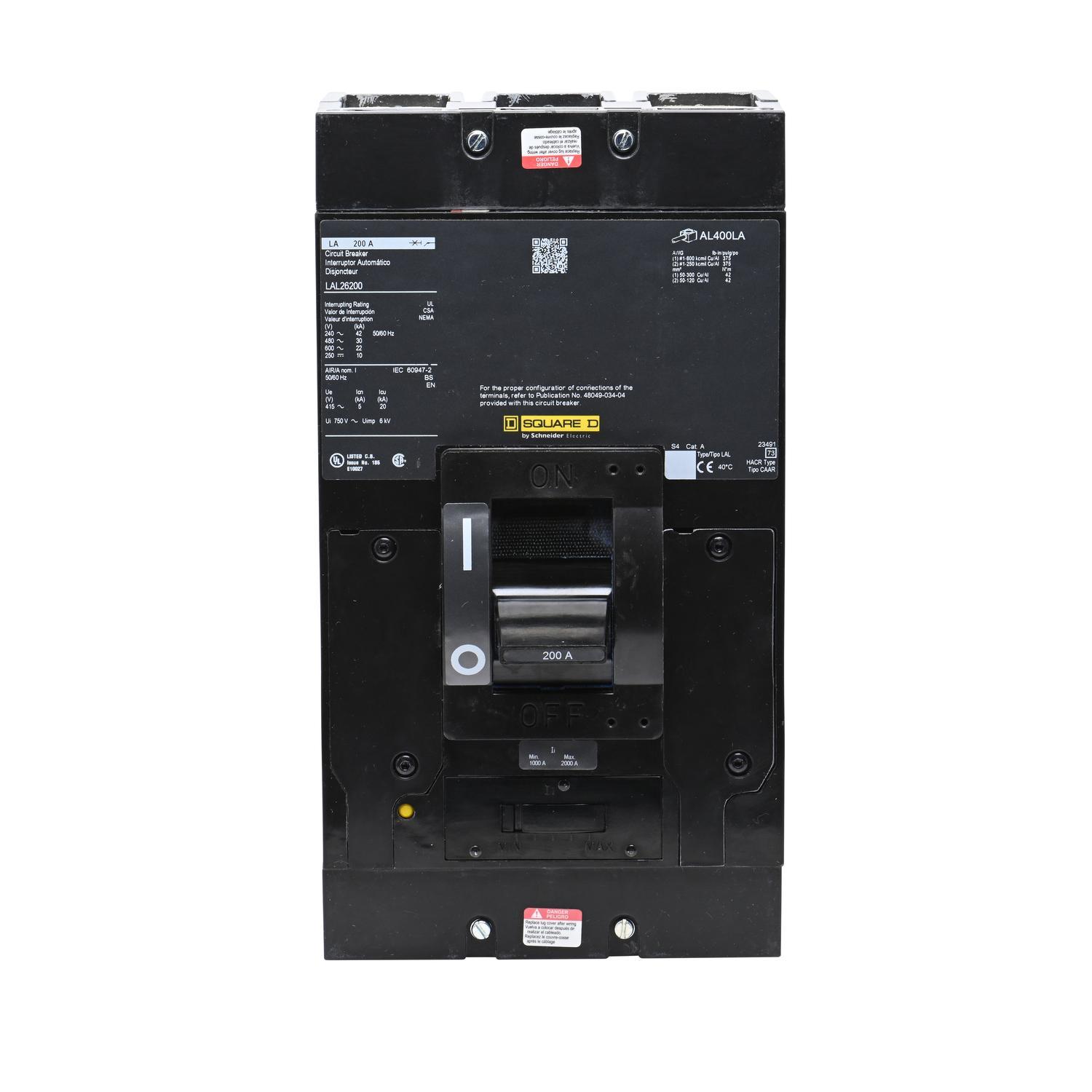 Square D™ LAL26200 Molded Case Circuit Breakers