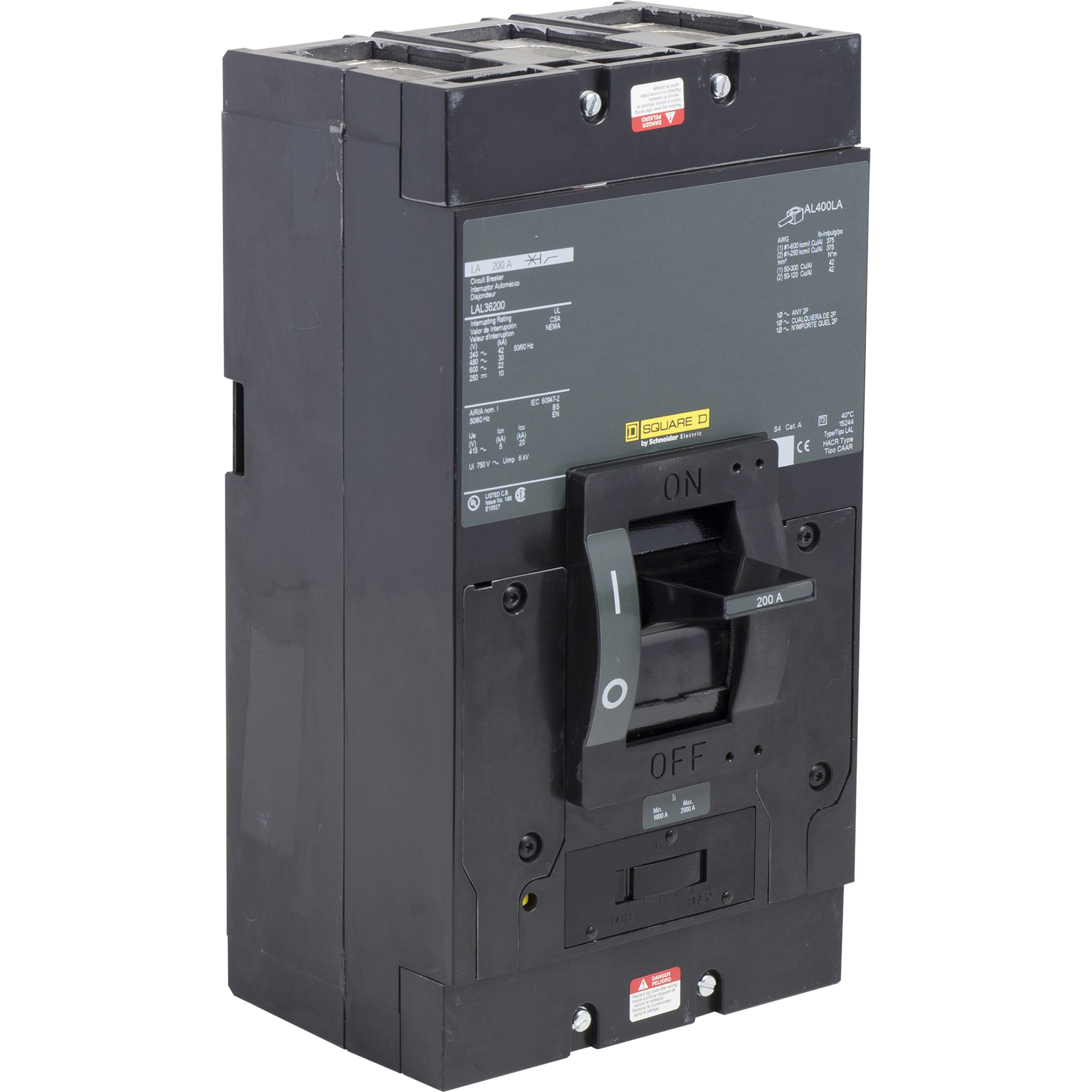 Square D™ LAL26200MB Molded Case Circuit Breakers