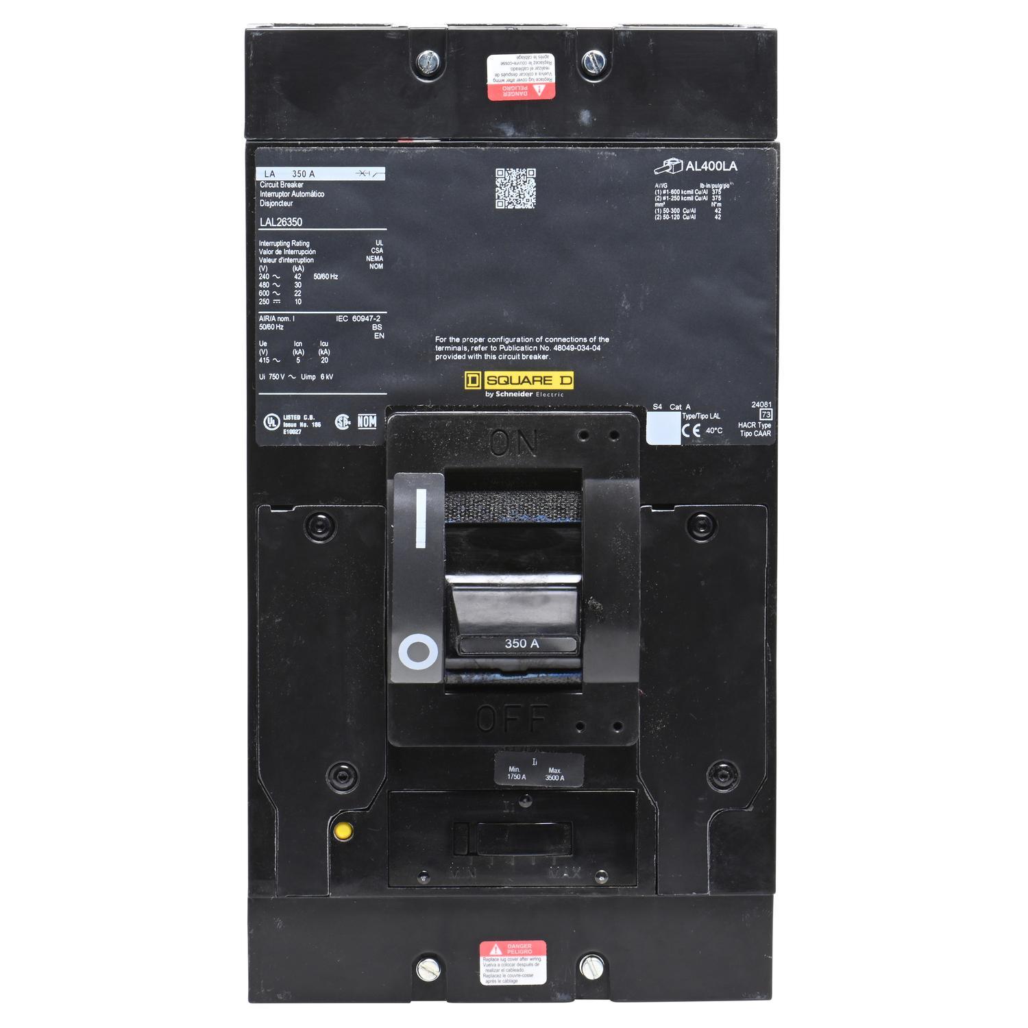 Square D™ LAL26350 Molded Case Circuit Breakers
