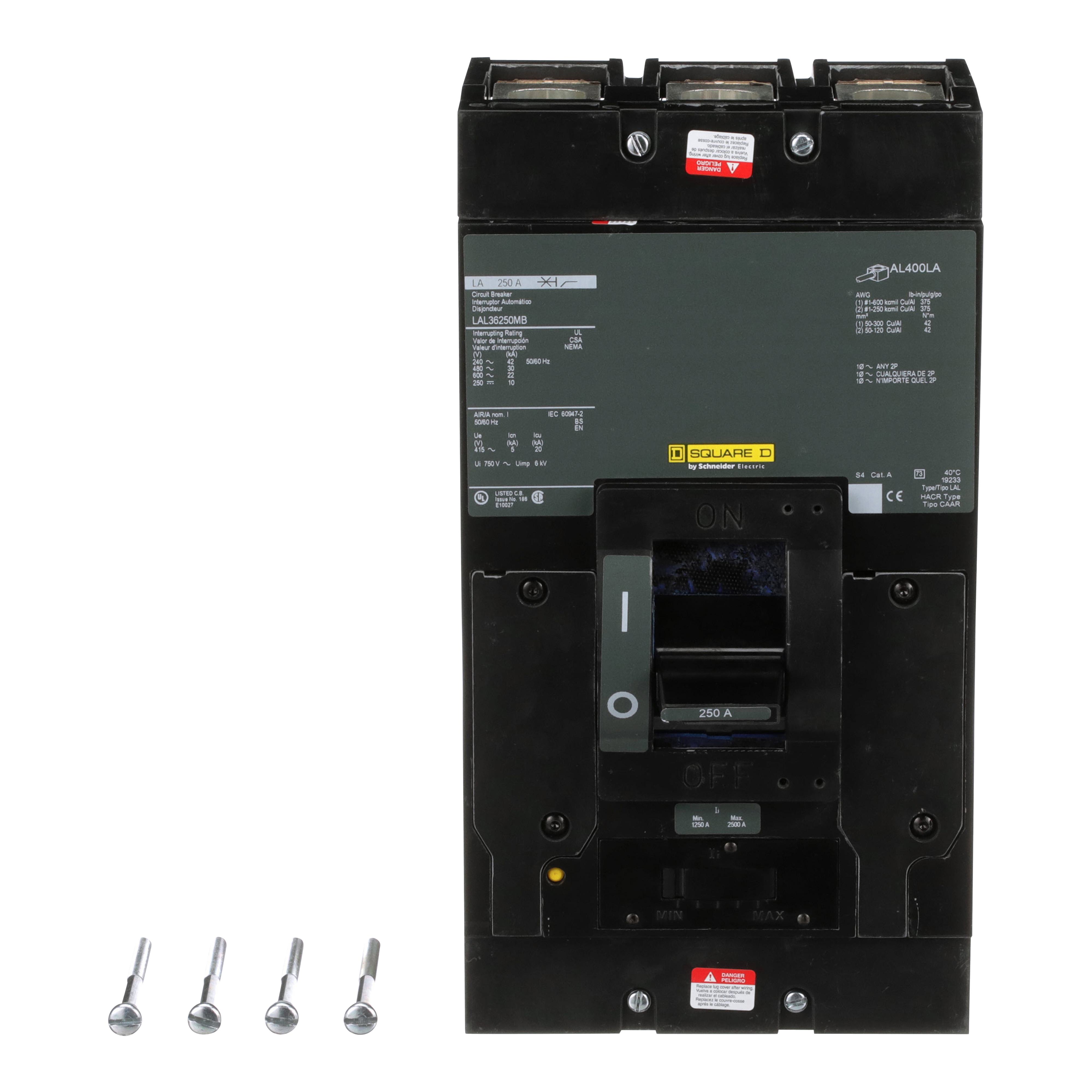 Square D™ LAL36250 Molded Case Circuit Breakers
