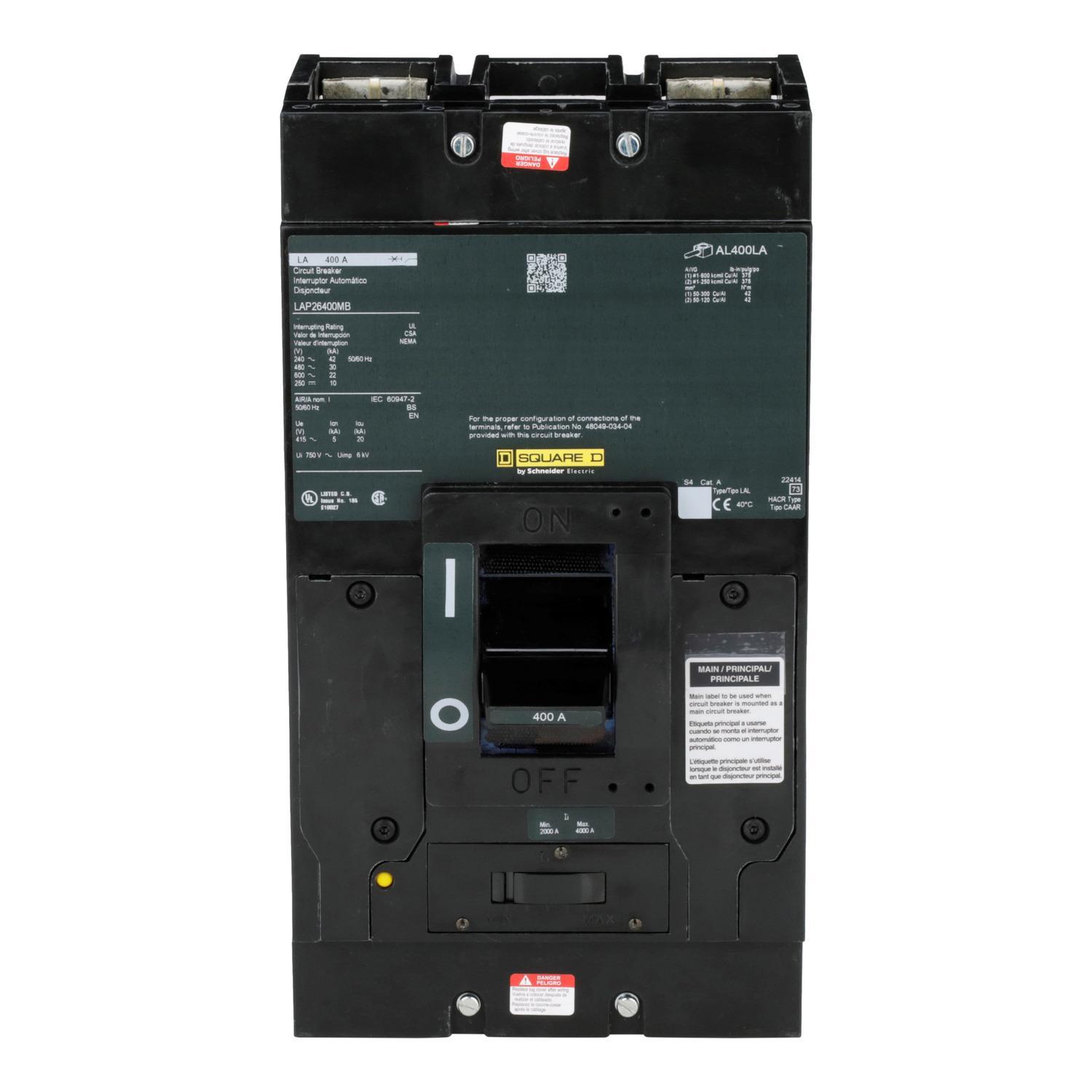 Square D™ LAP26400MB Molded Case Circuit Breakers