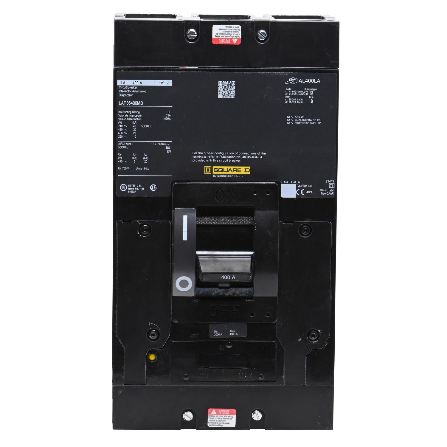 Square D™ LAP36400MB Molded Case Circuit Breakers