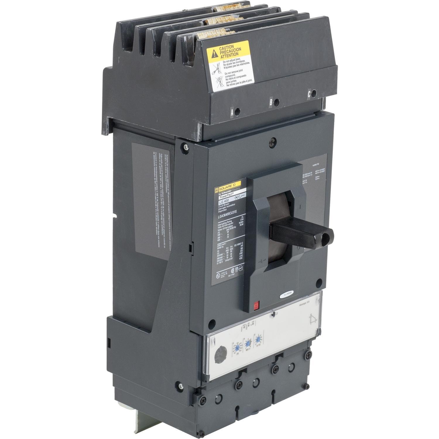 Square D™ LLA36400CU31X Molded Case Circuit Breakers