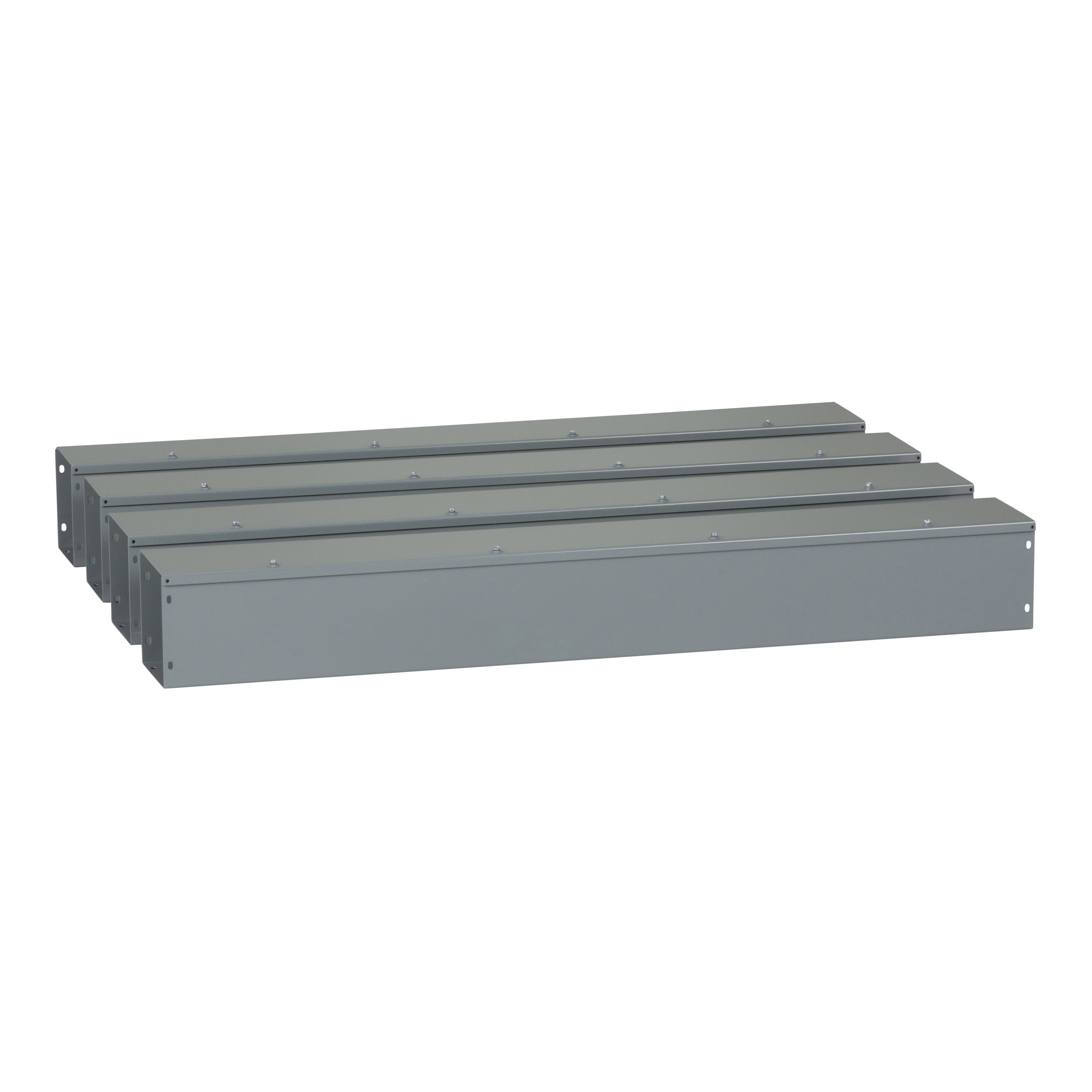 Square D™ Square-Duct™ LDB64 Type LDB Straight Length Wireway, 4 ft L x 6 in W x 6 in H, Steel
