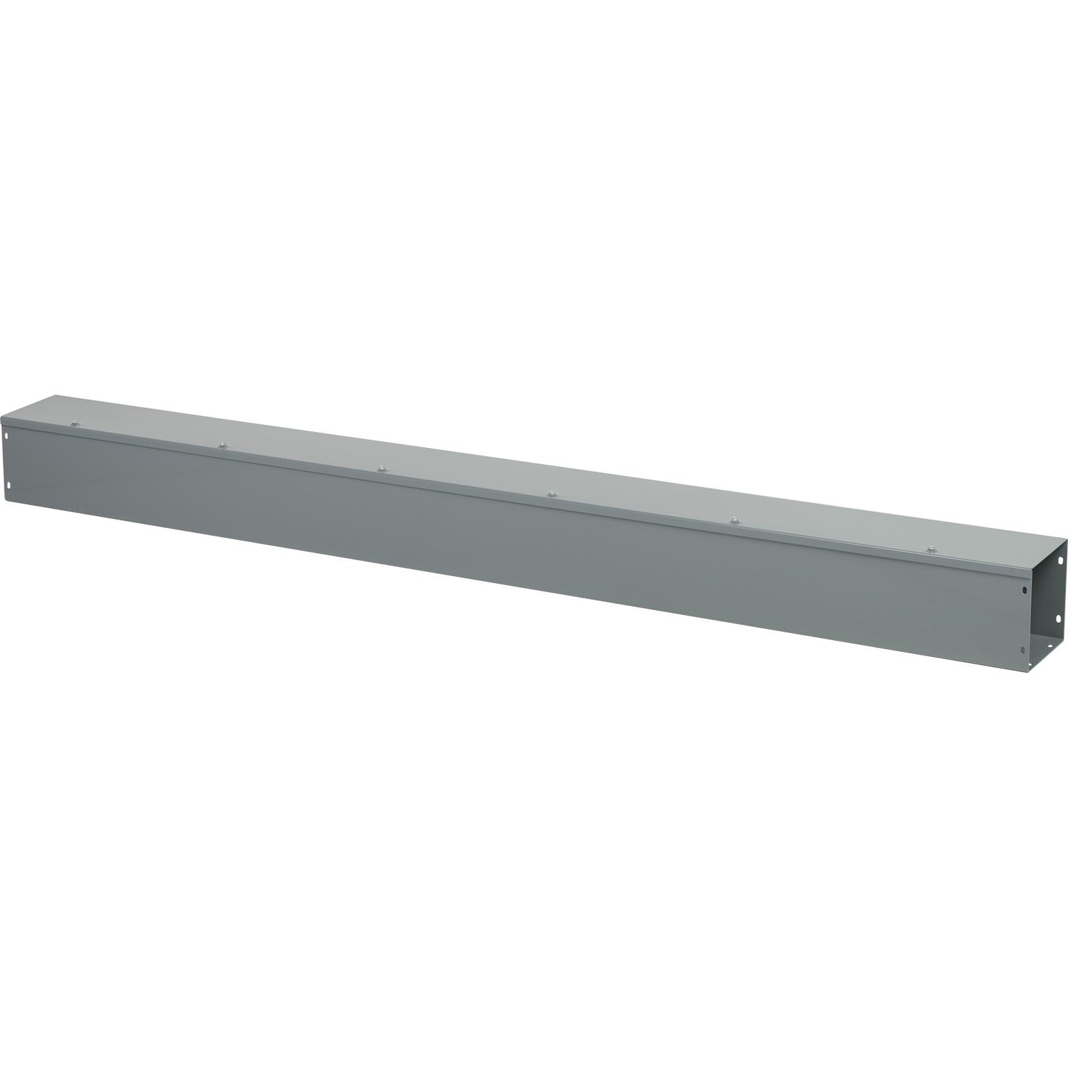 Square D™ Square-Duct™ LDB66 Type LDB Straight Length Wireway, 6 ft L x 6 in W x 6 in H, Hinged Cover, Steel/Polyester