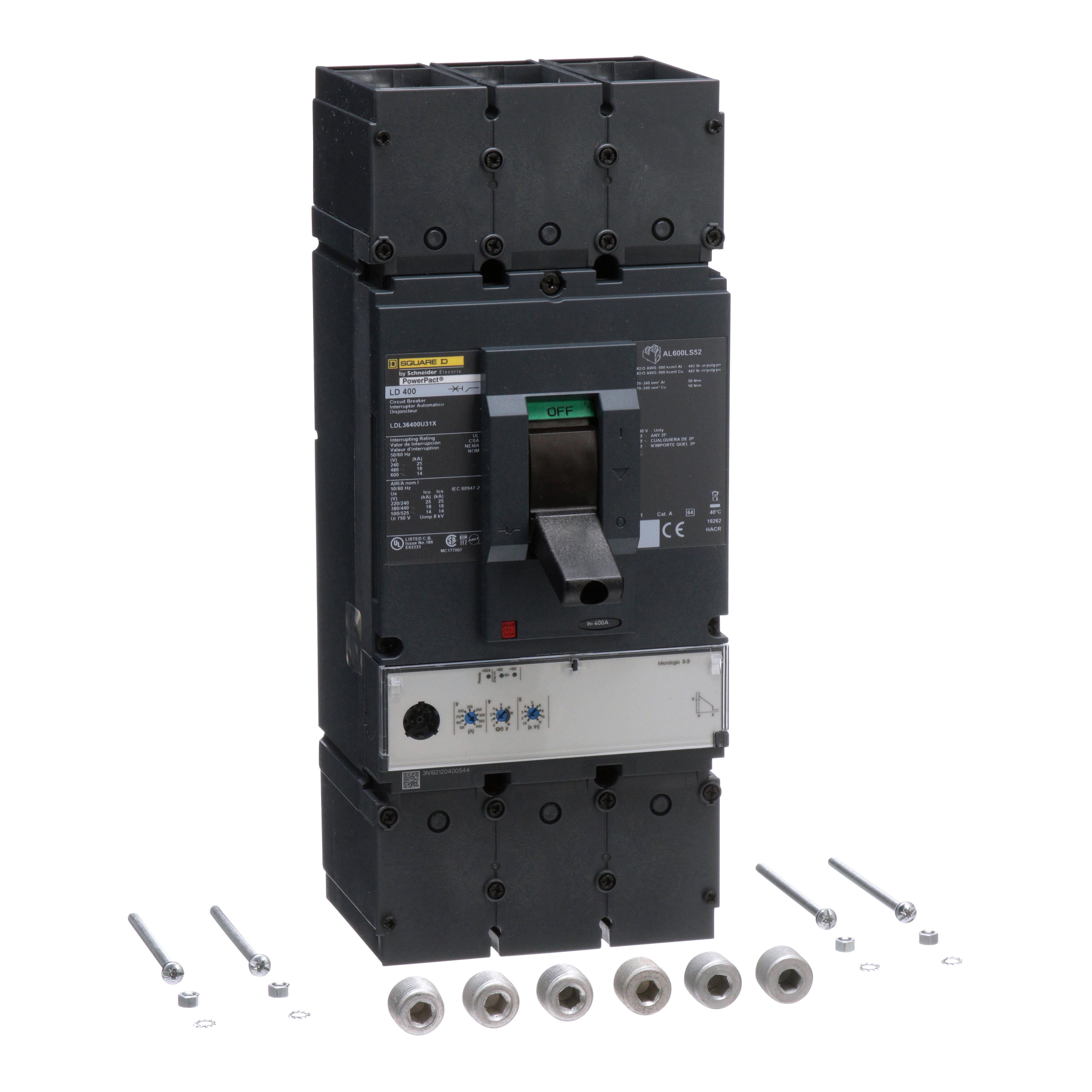 Square D™ LDL36400U31X Molded Case Circuit Breakers