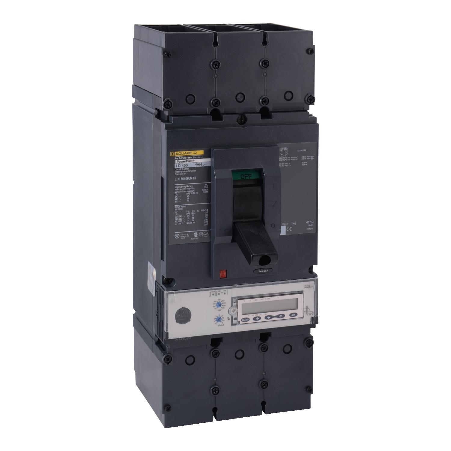 Square D™ LDL36400U43X Molded Case Circuit Breakers