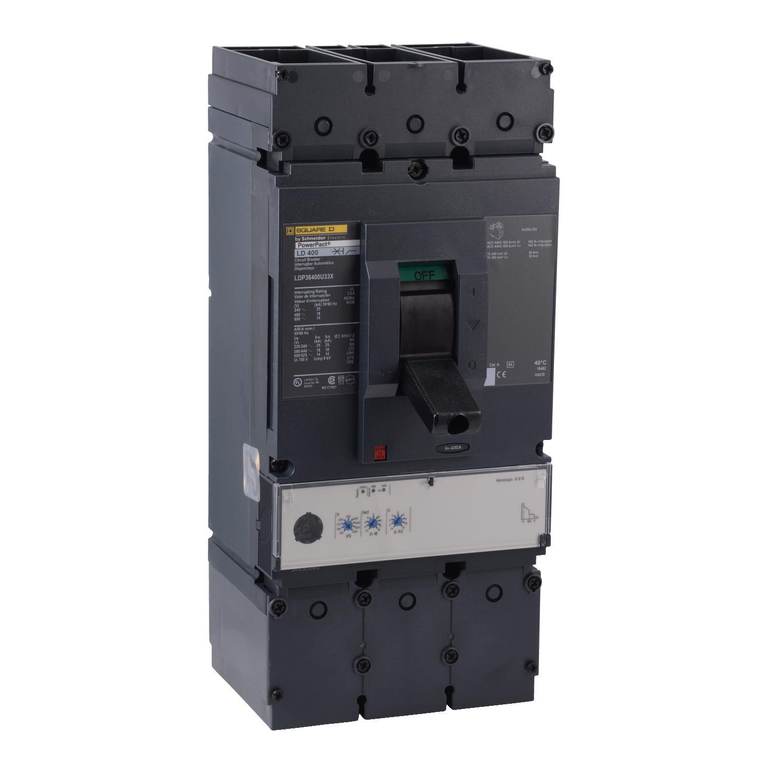 Square D™ LDP36400U33X Molded Case Circuit Breakers