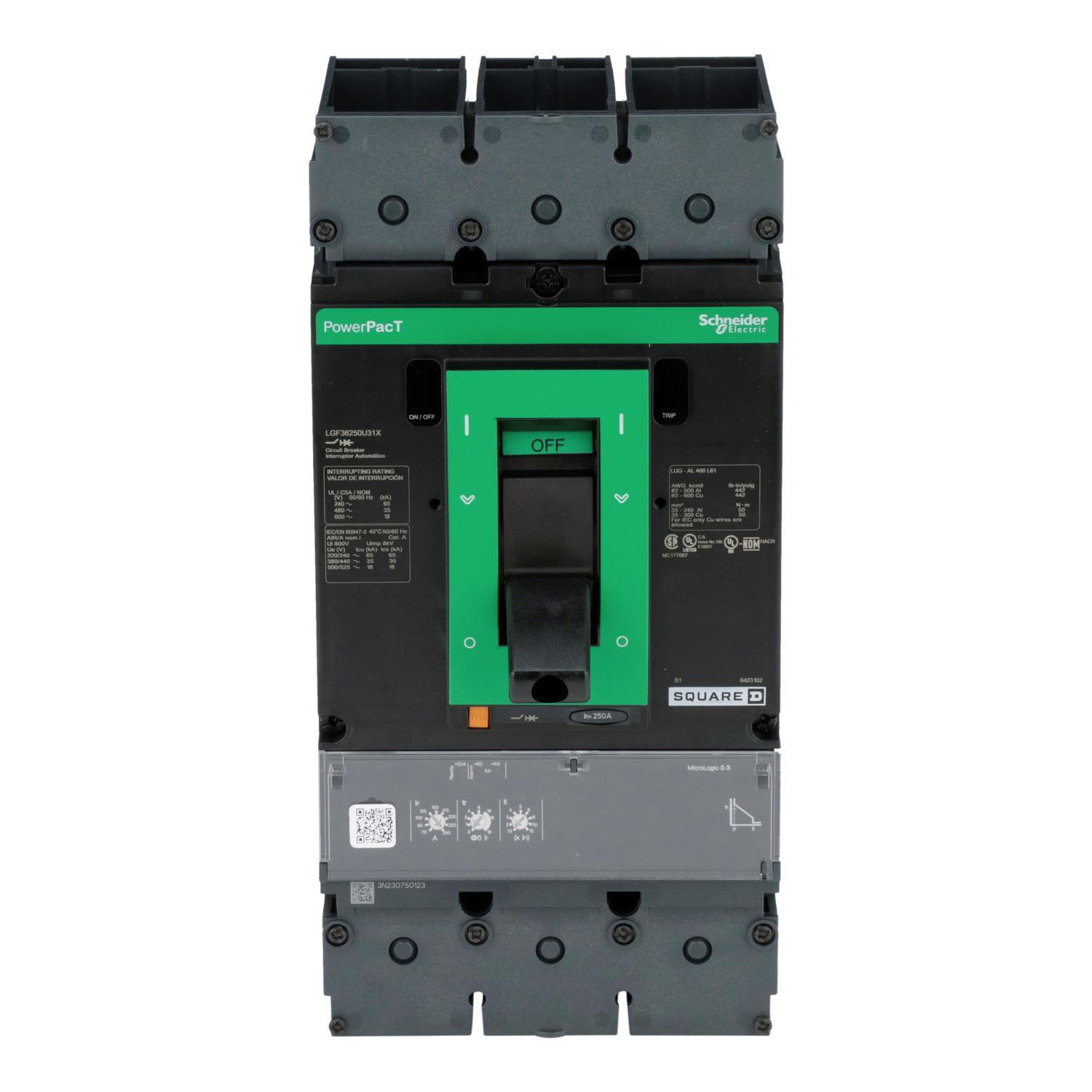 Square D™ LGF36250U31X Molded Case Circuit Breakers