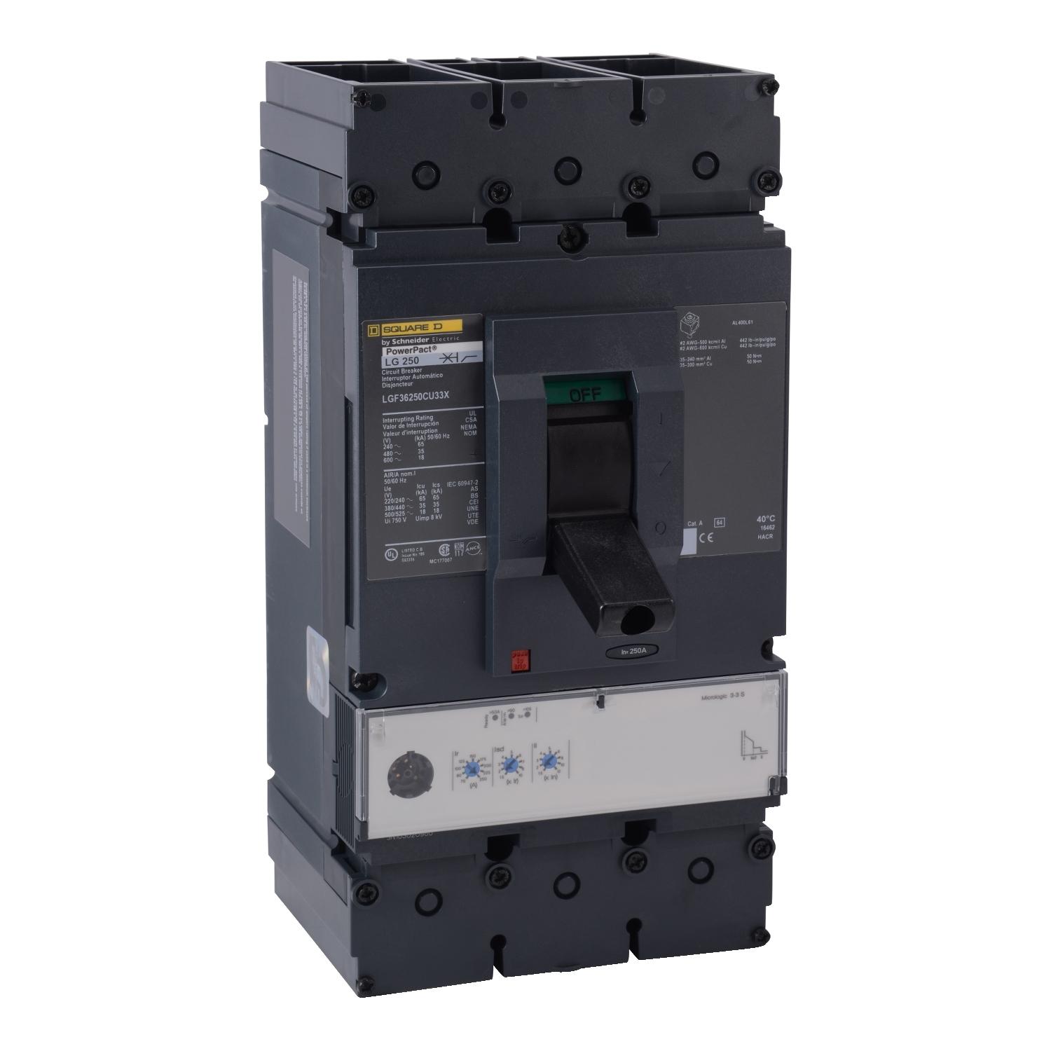 Square D™ LGF36250U33X Molded Case Circuit Breakers