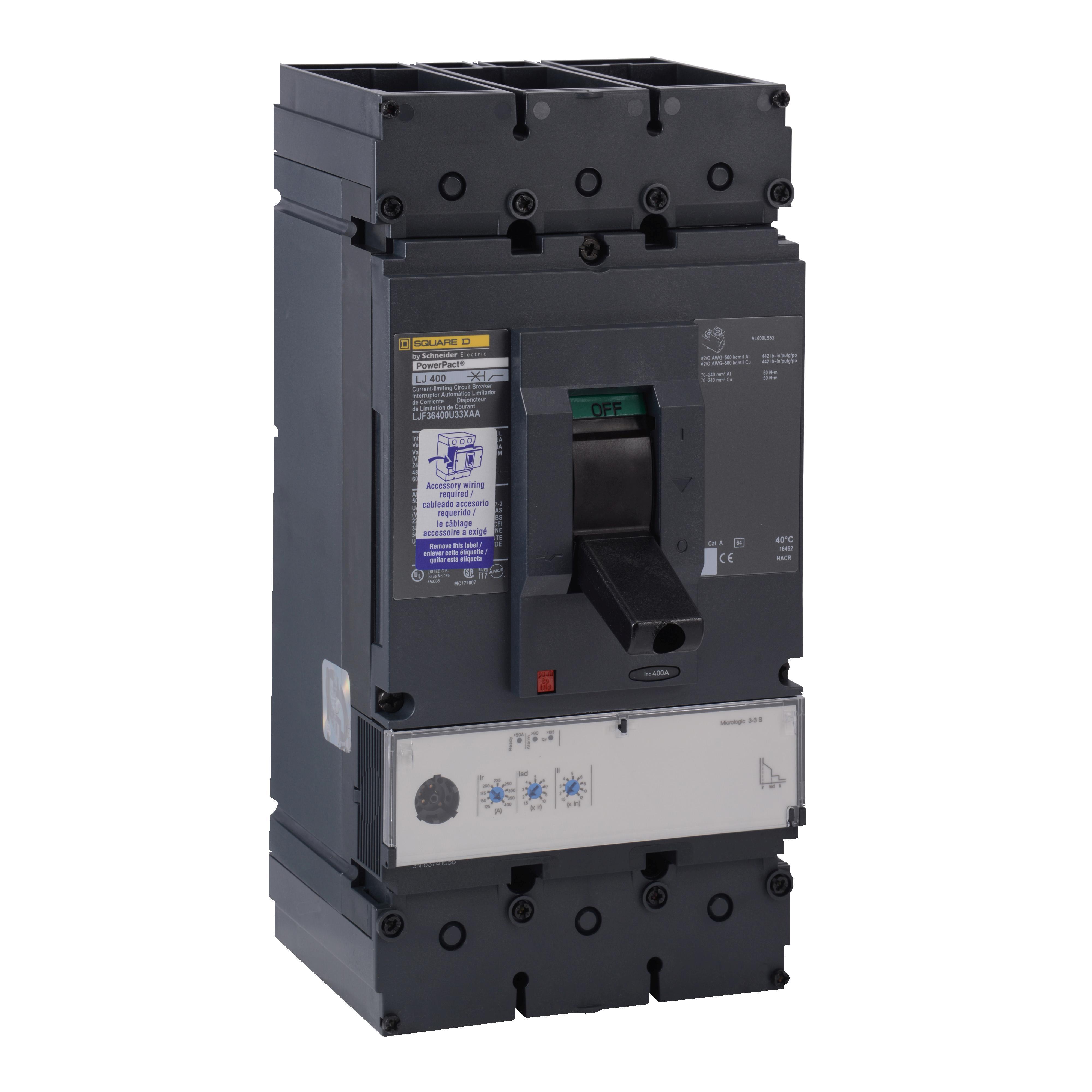 Square D™ LJF36400U33X Molded Case Circuit Breakers